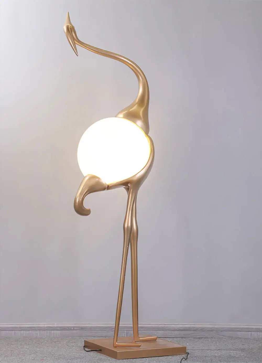 Heron Sculpture Floor Lamp detail view 11