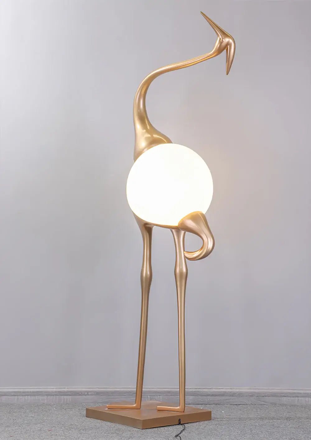 Heron Sculpture Floor Lamp detail view 13
