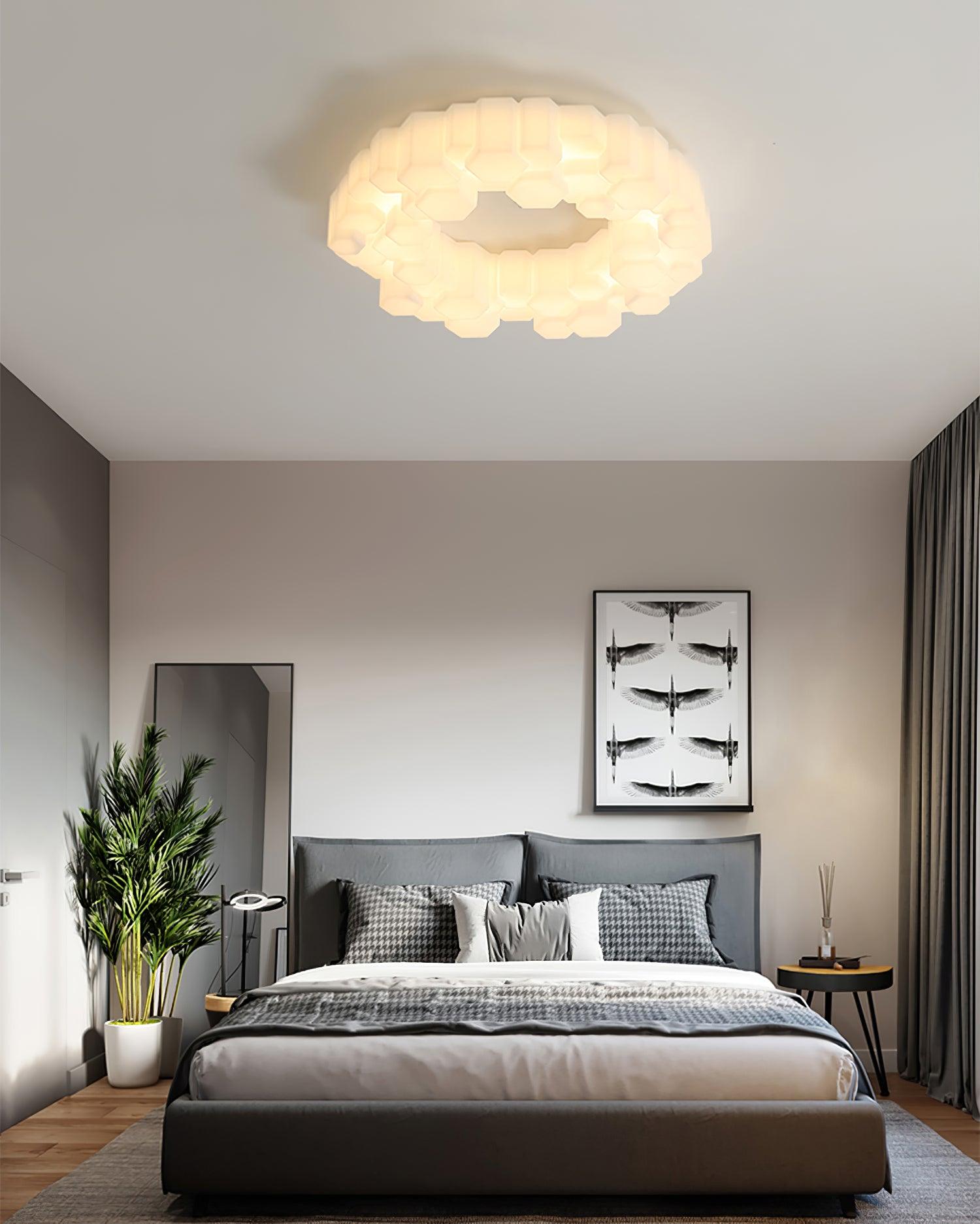 Honeycomb Flush Mount Light Ceiling Lamp