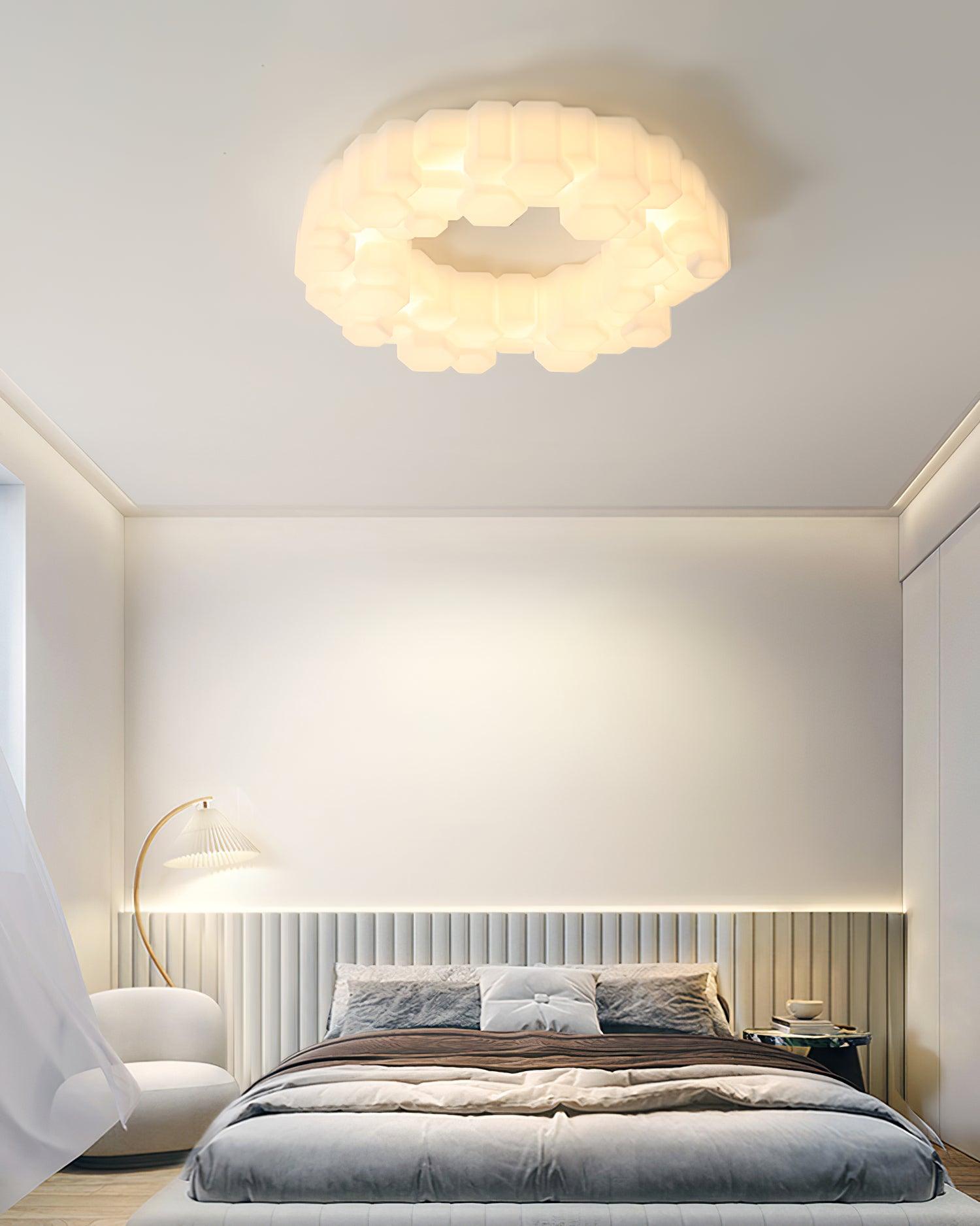 Honeycomb Flush Mount Light Ceiling Lamp