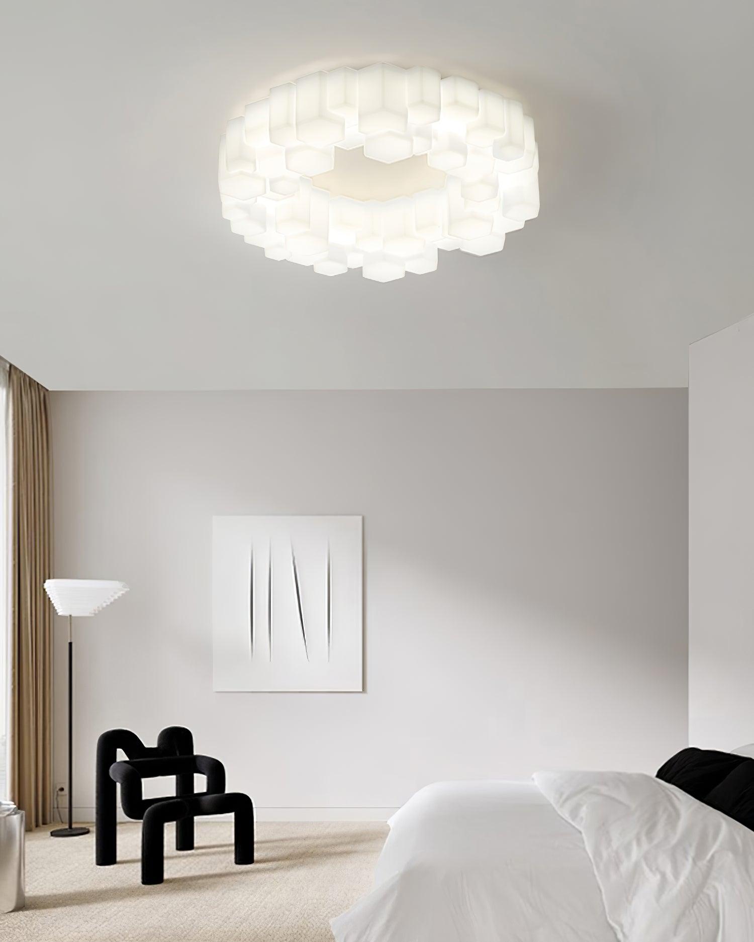 Honeycomb Flush Mount Light Ceiling Lamp