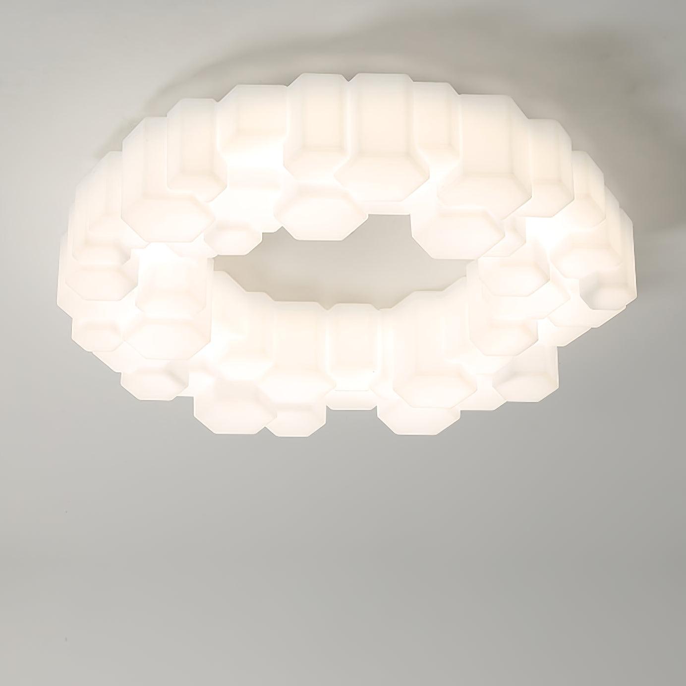 Honeycomb Flush Mount Light Ceiling Lamp