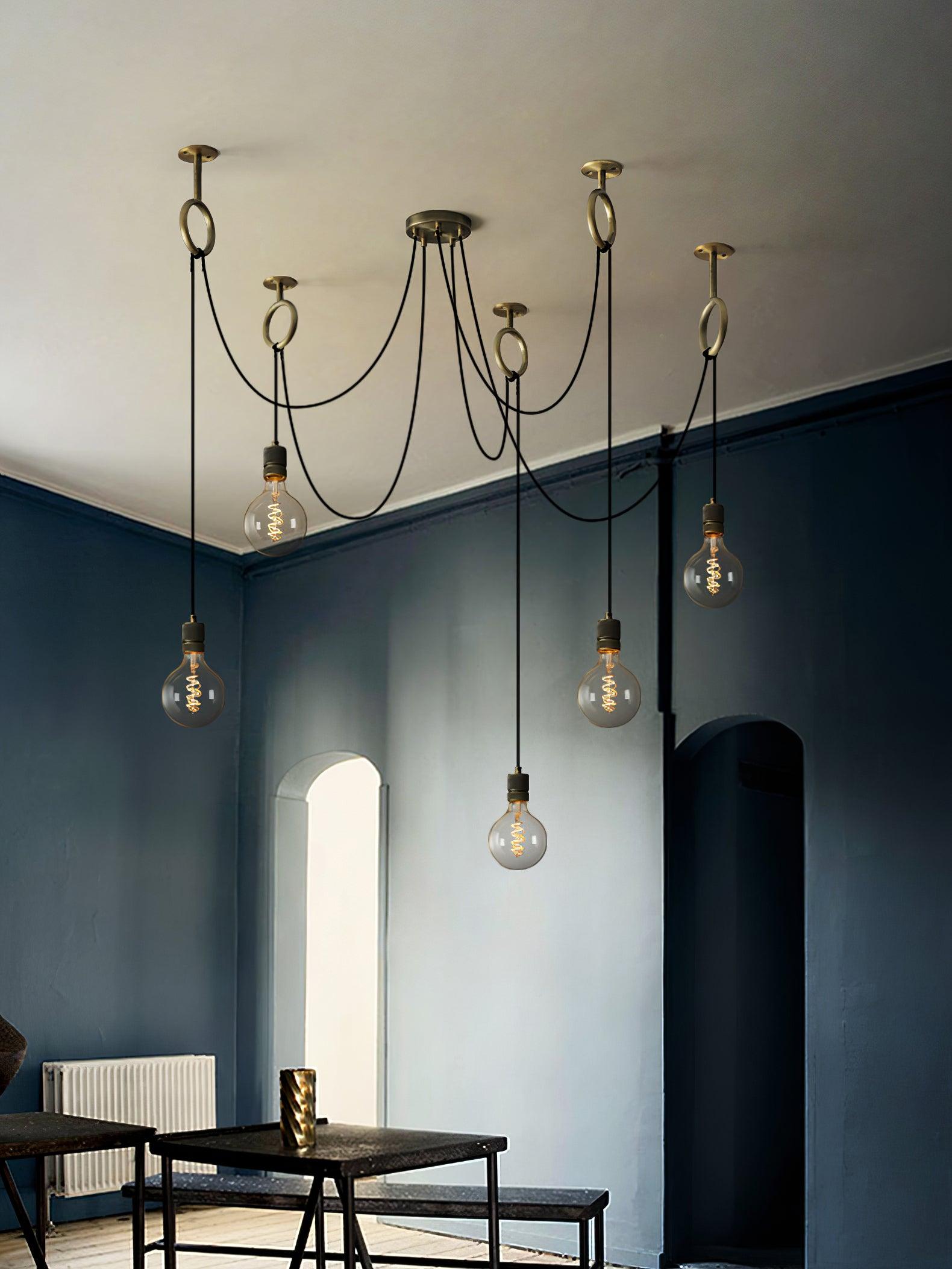 Industrial Spider Chandelier