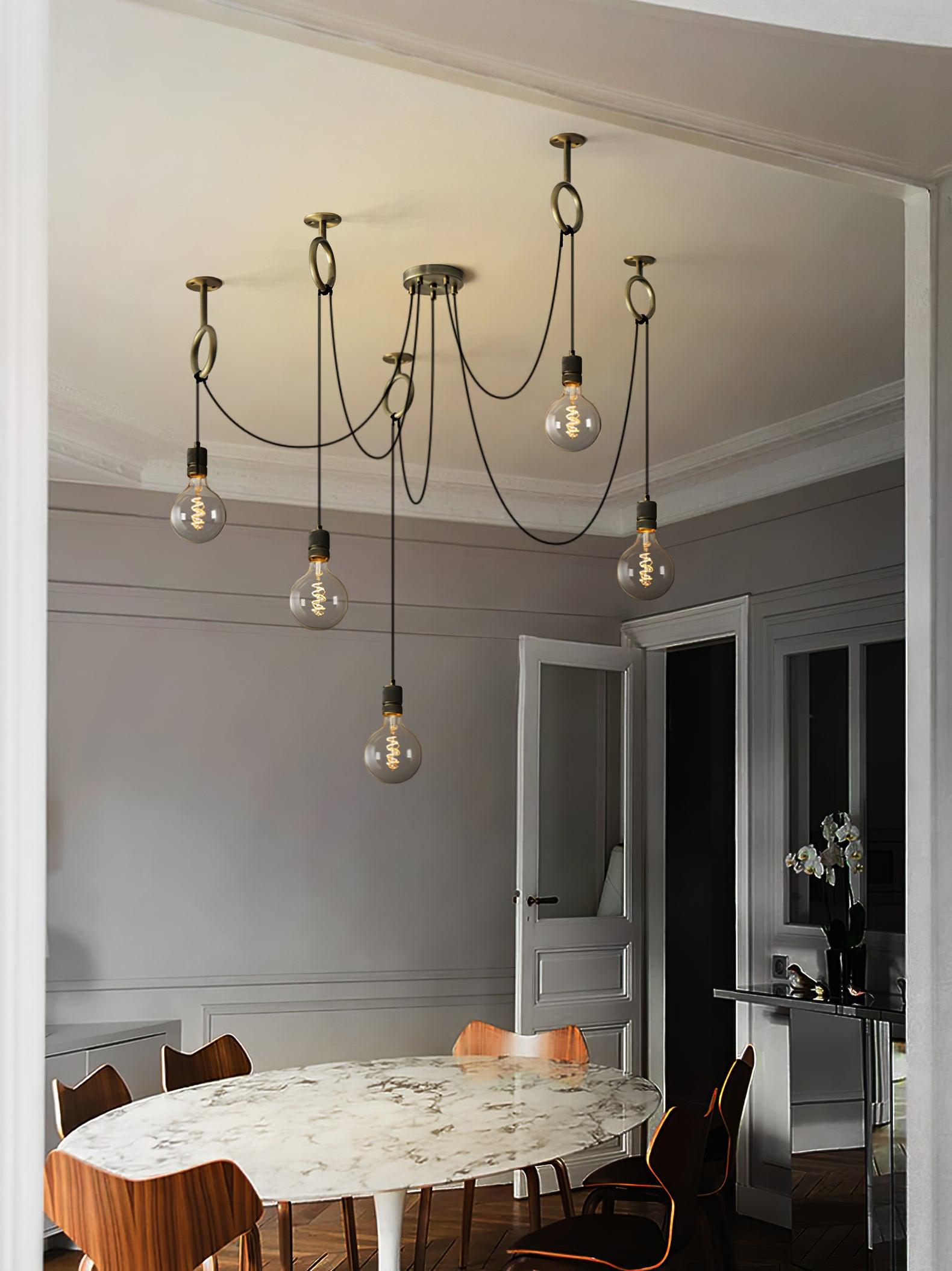 Industrial Spider Chandelier