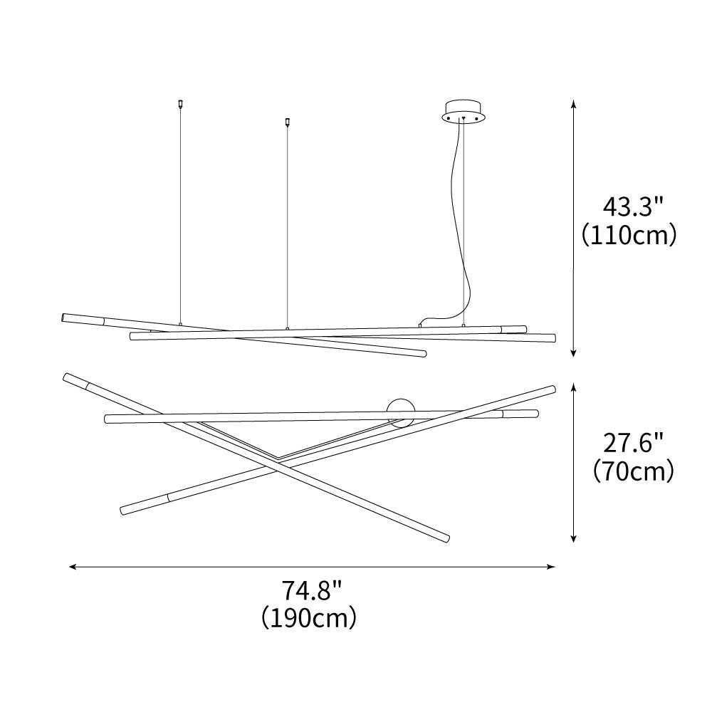 Intersection Chandelier 74.8