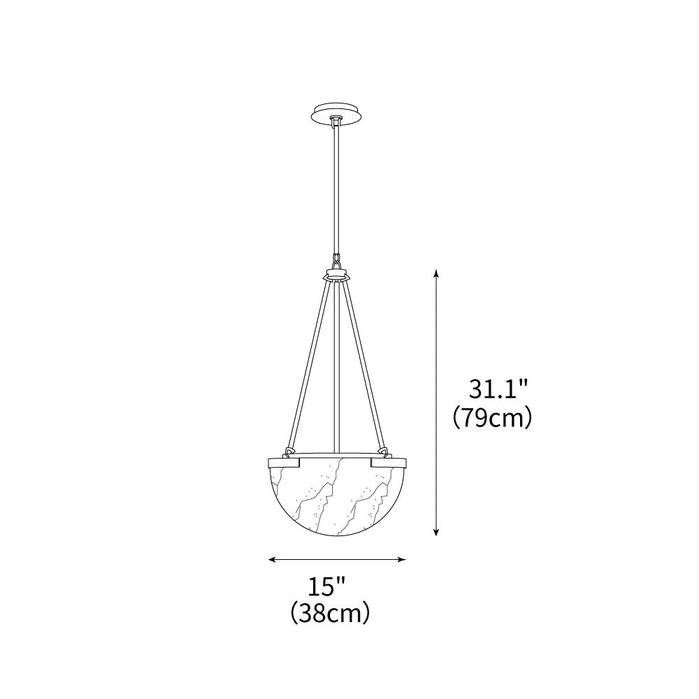 Istar Alabaster Chandelier 15