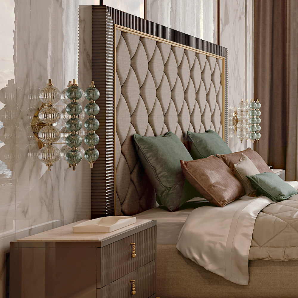 Italian Murano Glass Art Deco Inspired Wall