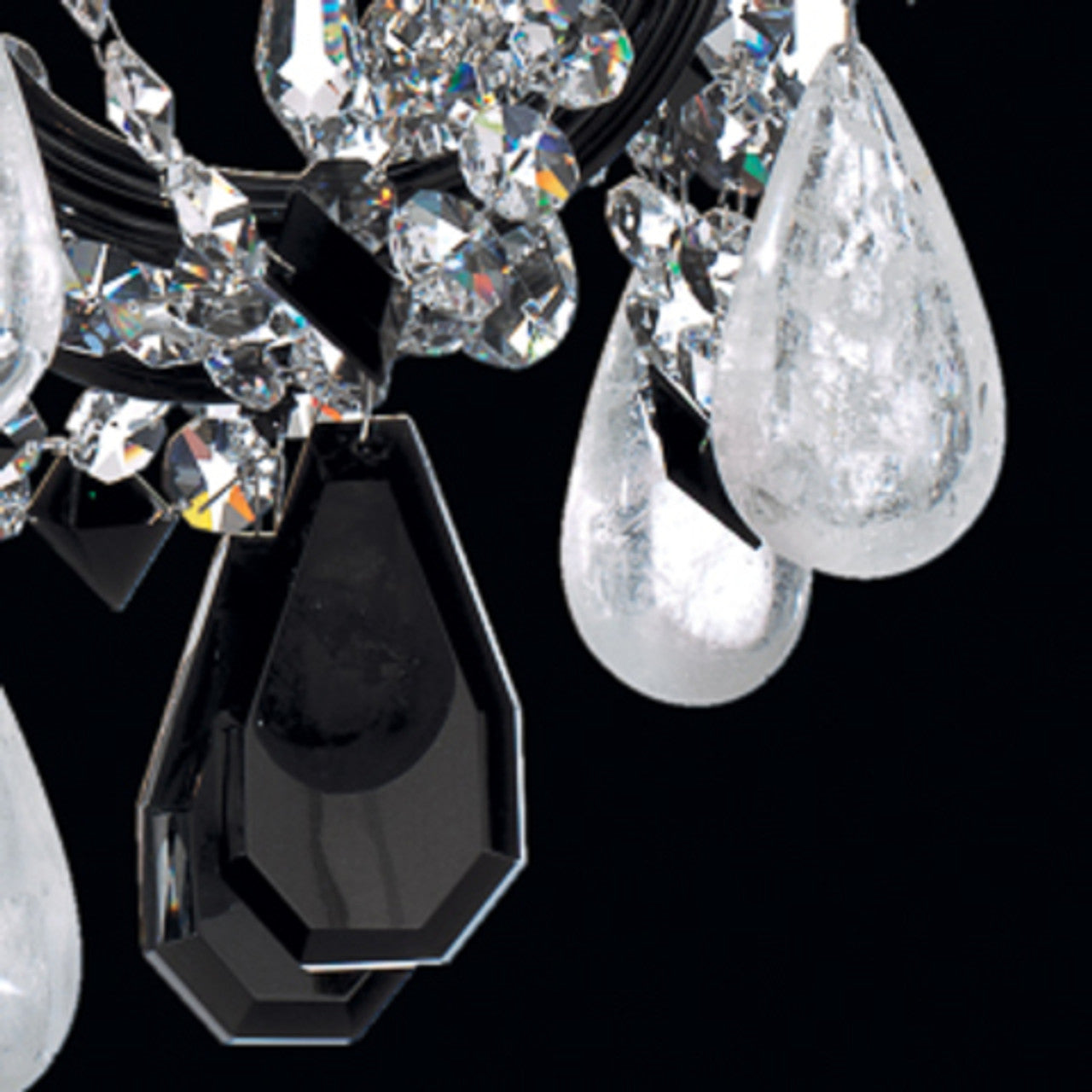 Renaissance Rock Crystal Chandelier, 8-Light, Etruscan Gold, Olivine And Smoke Topaz Clear Crystal, 26-1/2"W (3587-23OS M32Q9)