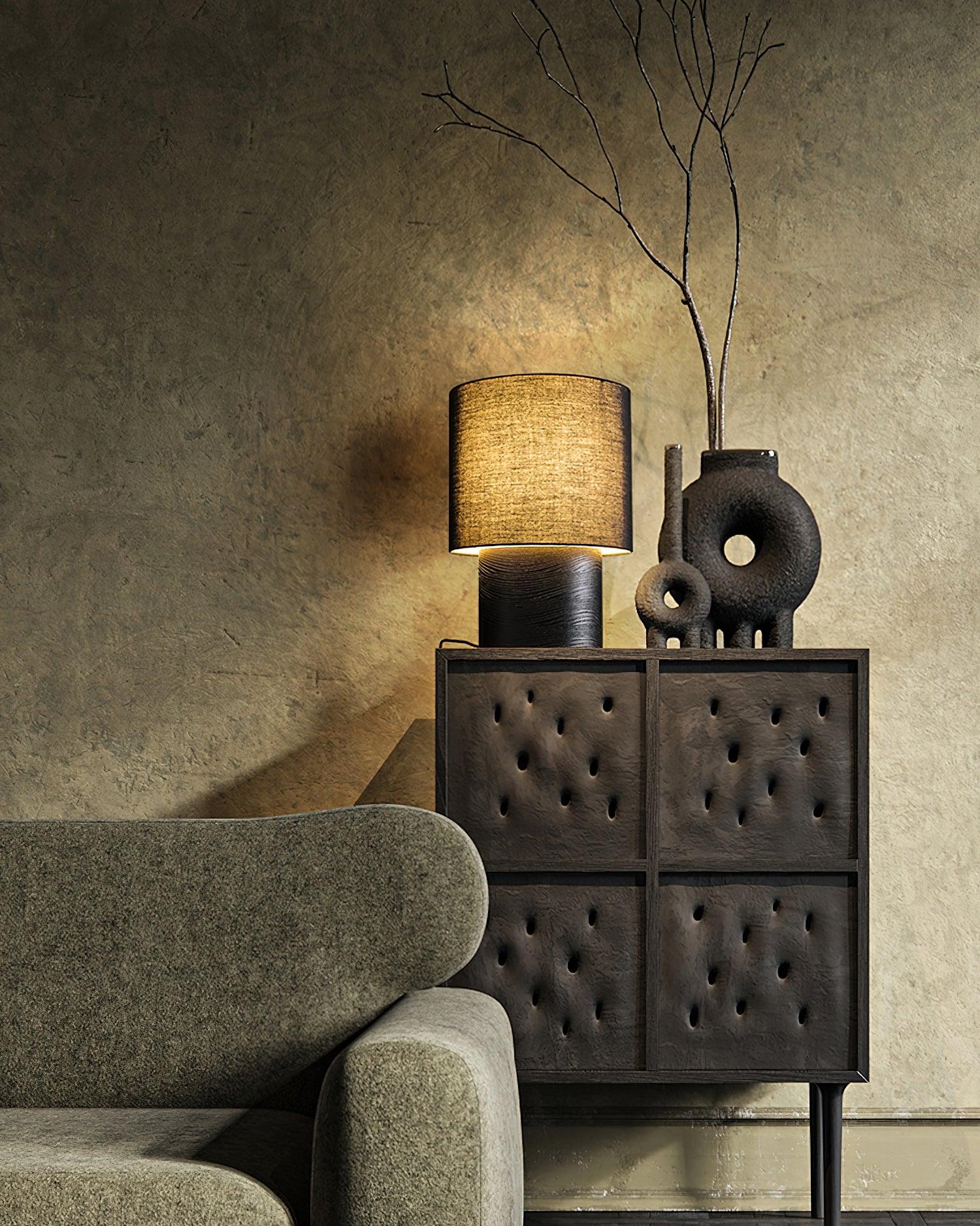 Japanese Wabi Sabi Table Lamp 11.8