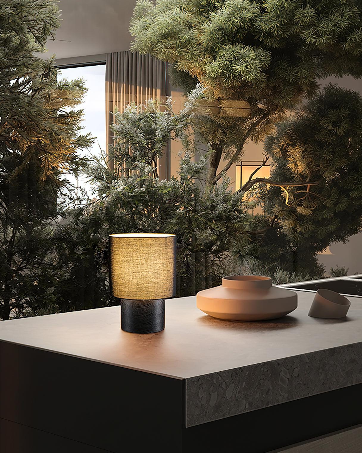 Japanese Wabi Sabi Table Lamp 11.8