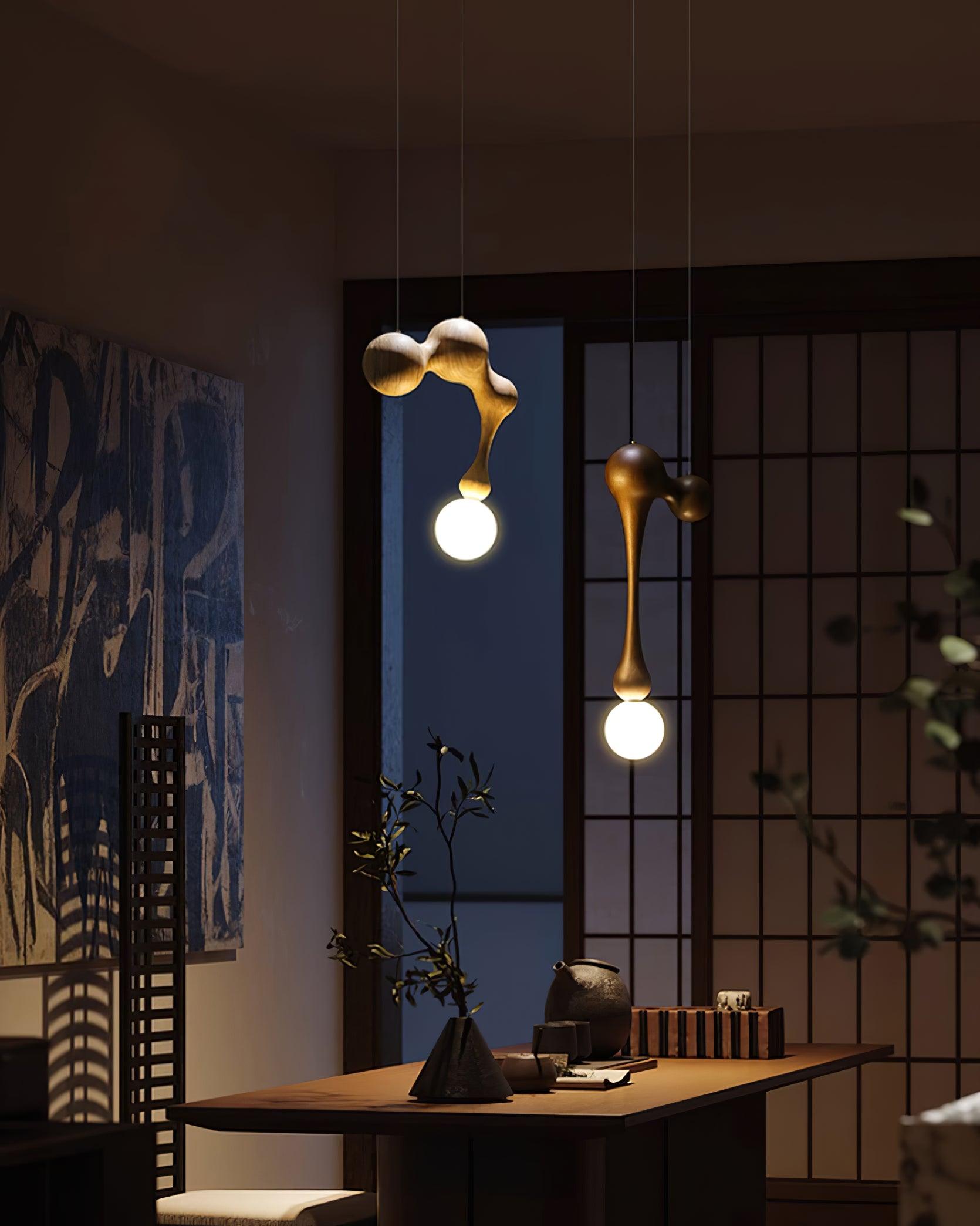glass pendant light shown as a main product image for entryways