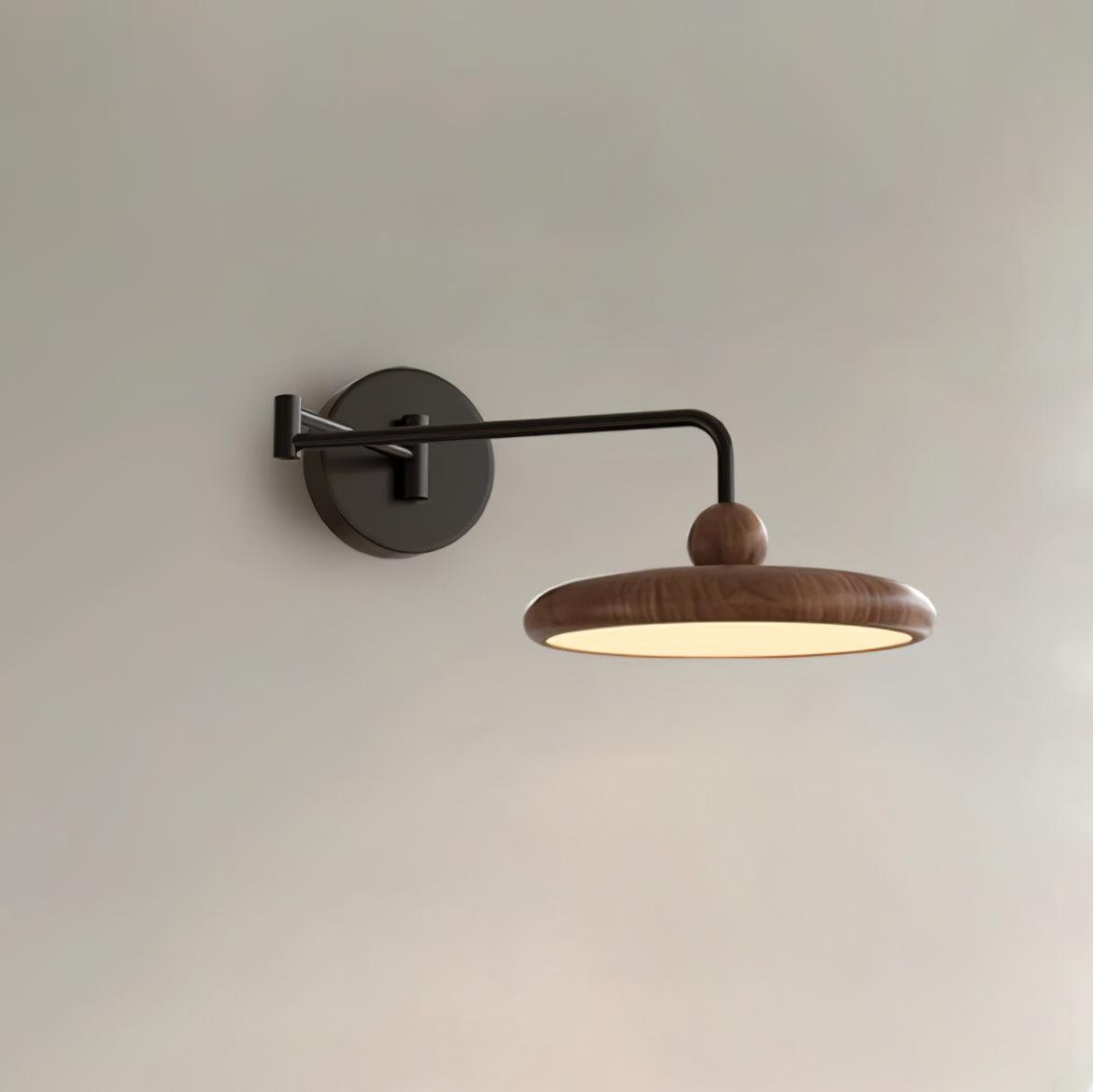 wood lighting fixture shown as a main product image for layered interiors