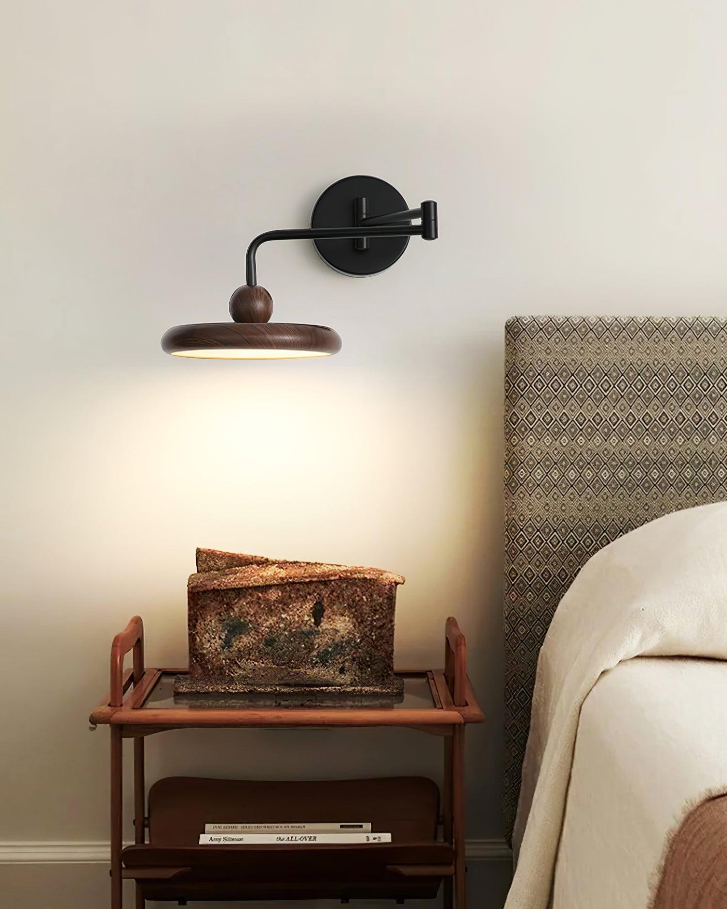 wood lighting fixture shown as a main product image for layered interiors