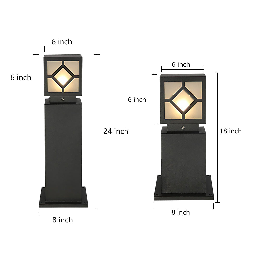 Retro European Square Exterior Waterproof LED Garden Light Solar Landscape Decorative Lamp, Outdoor Wall Light, detail 9