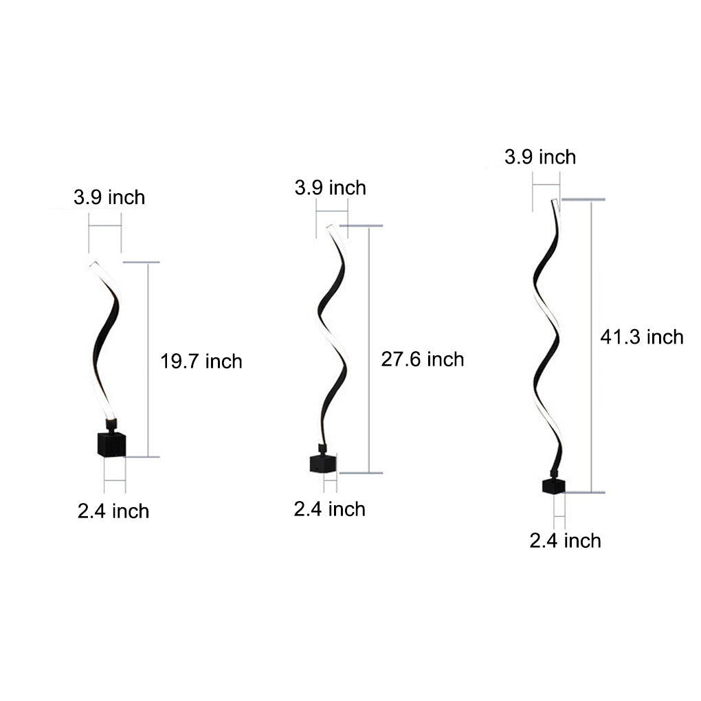 Creative Twisted Seaweed Shaped Waterproof LED Contemporary Solar Lawn, lighting fixture, detail angle 10, Tianguang Select