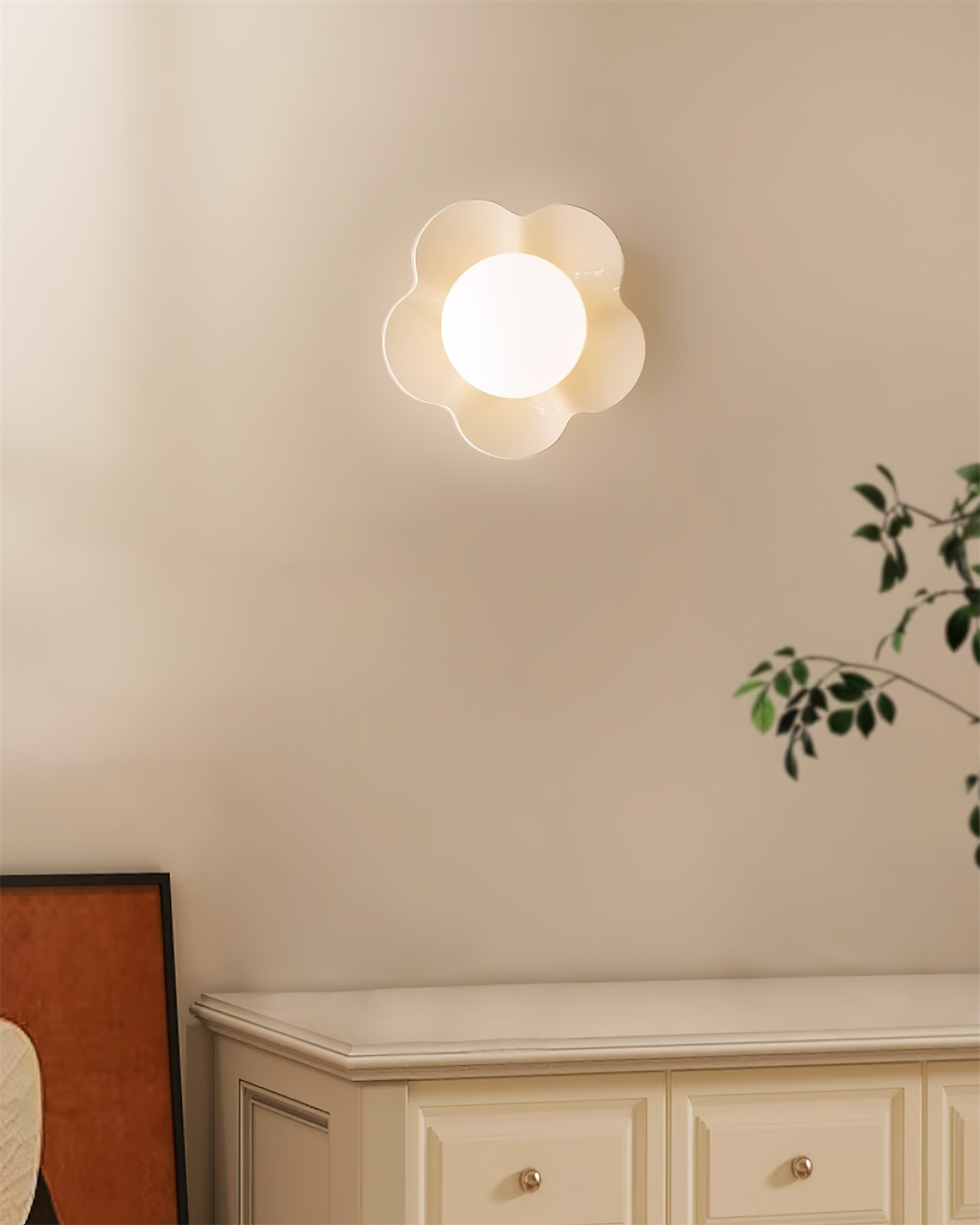 La fleur Wall Light - Φ 7.9 x H 6.7 Resin, Hardwired Wall Sconce, detail 67