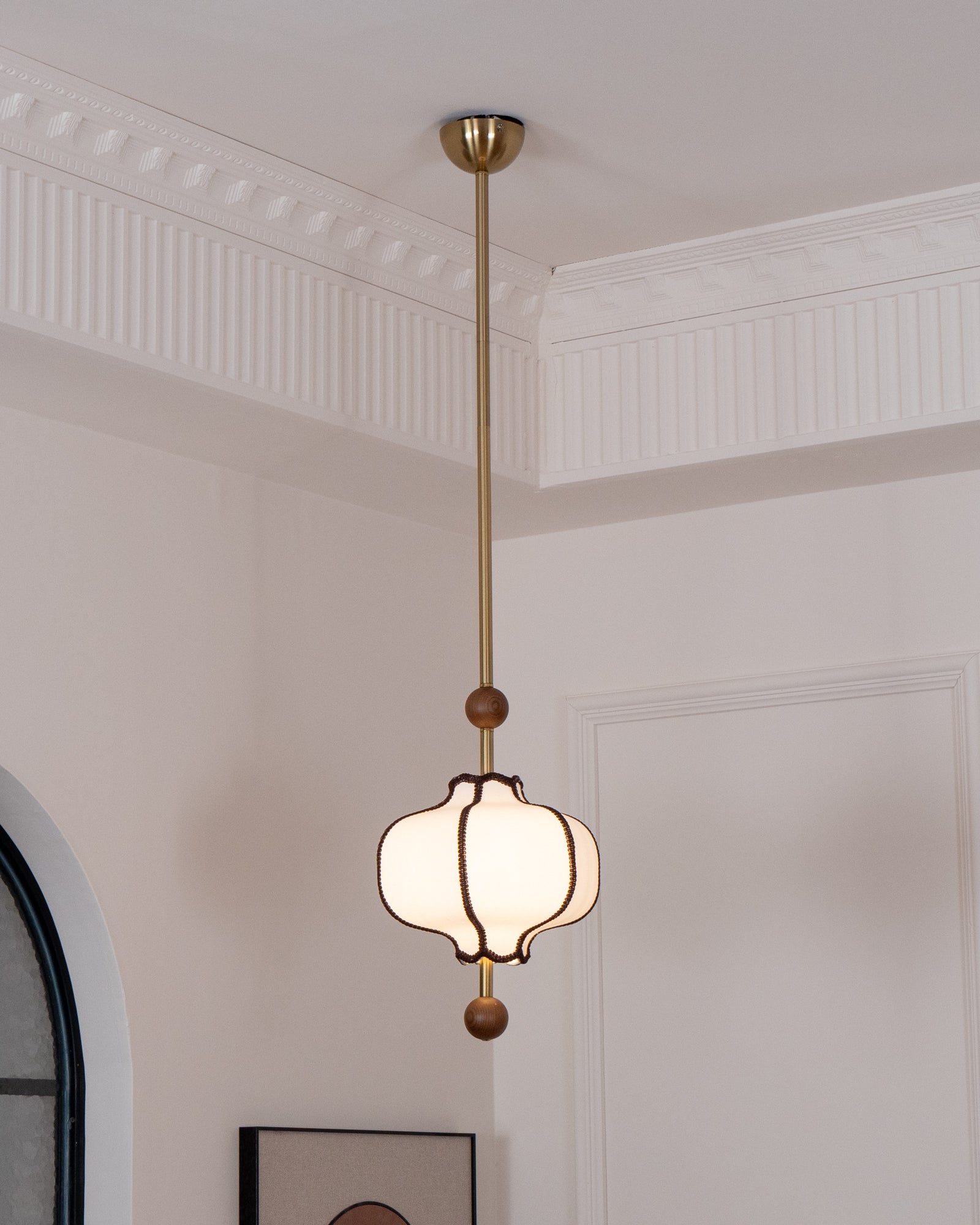 Lantern Fabric Pendant Light