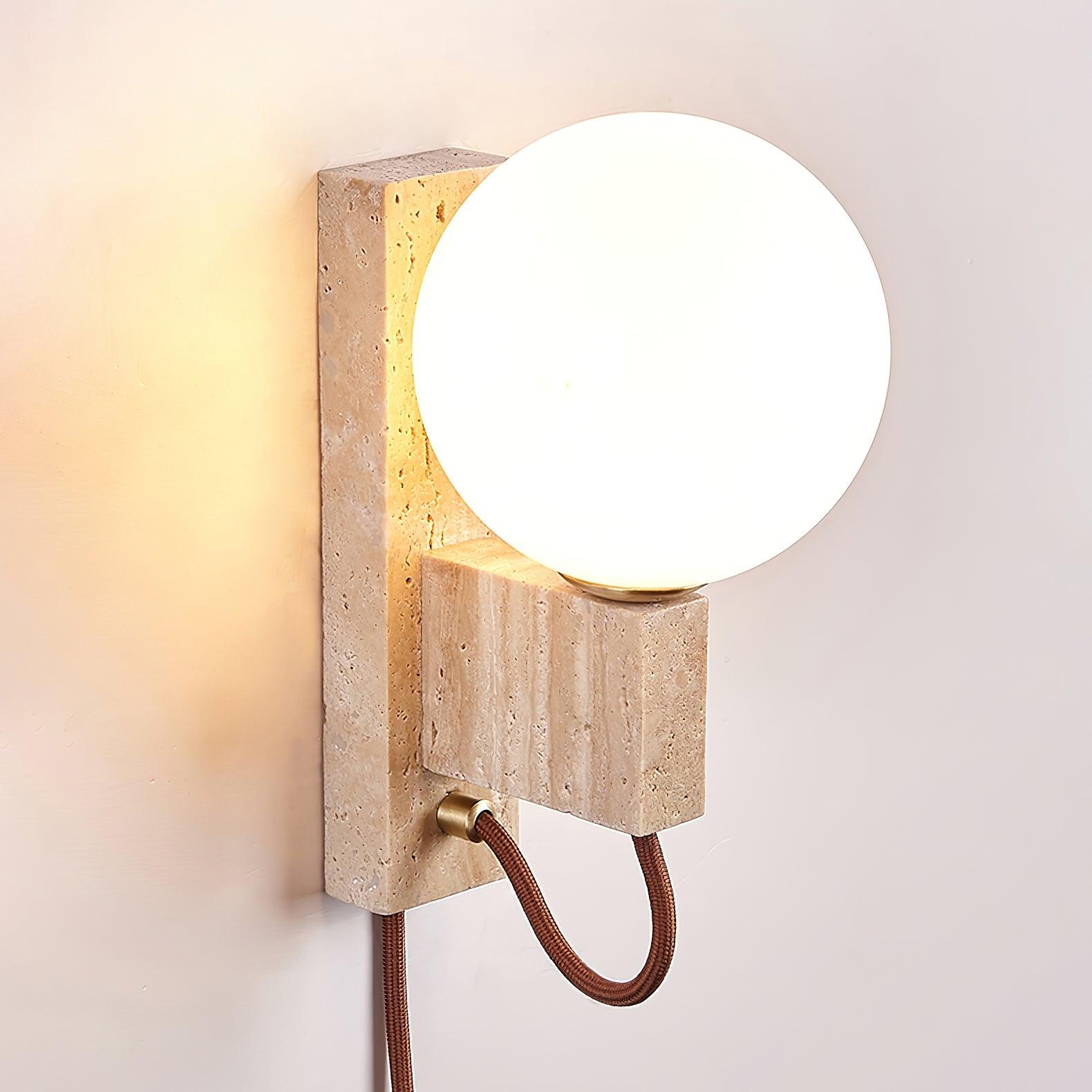 Large Ball Plug Wall Light 2.4