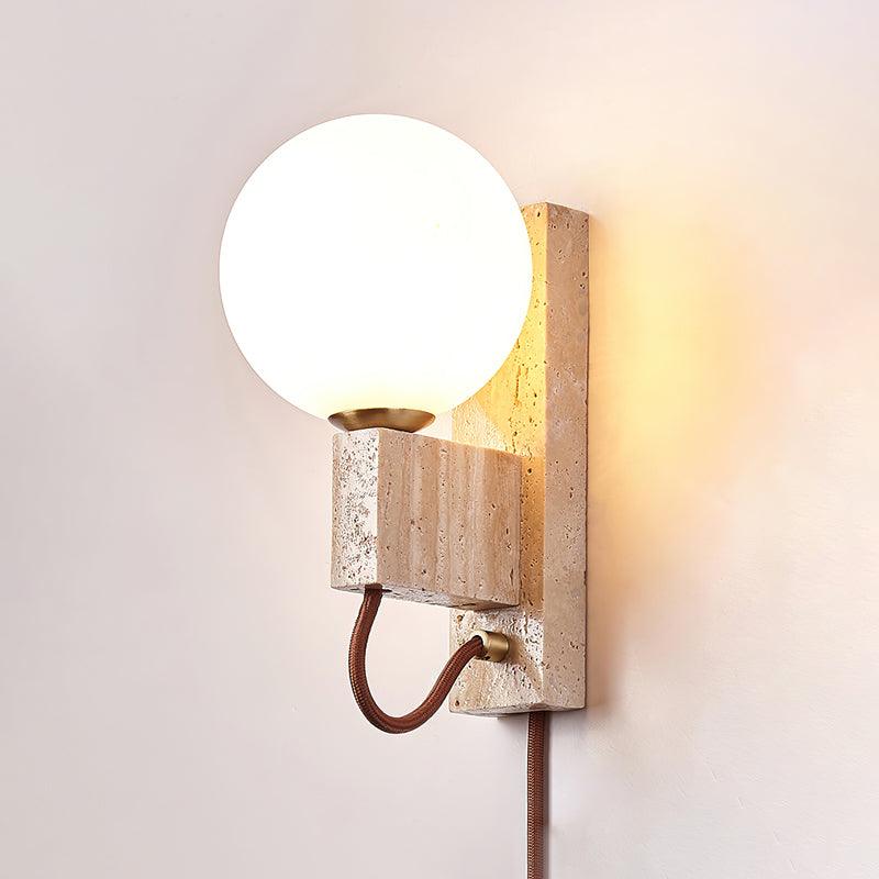 Large Ball Plug Wall Light 2.4
