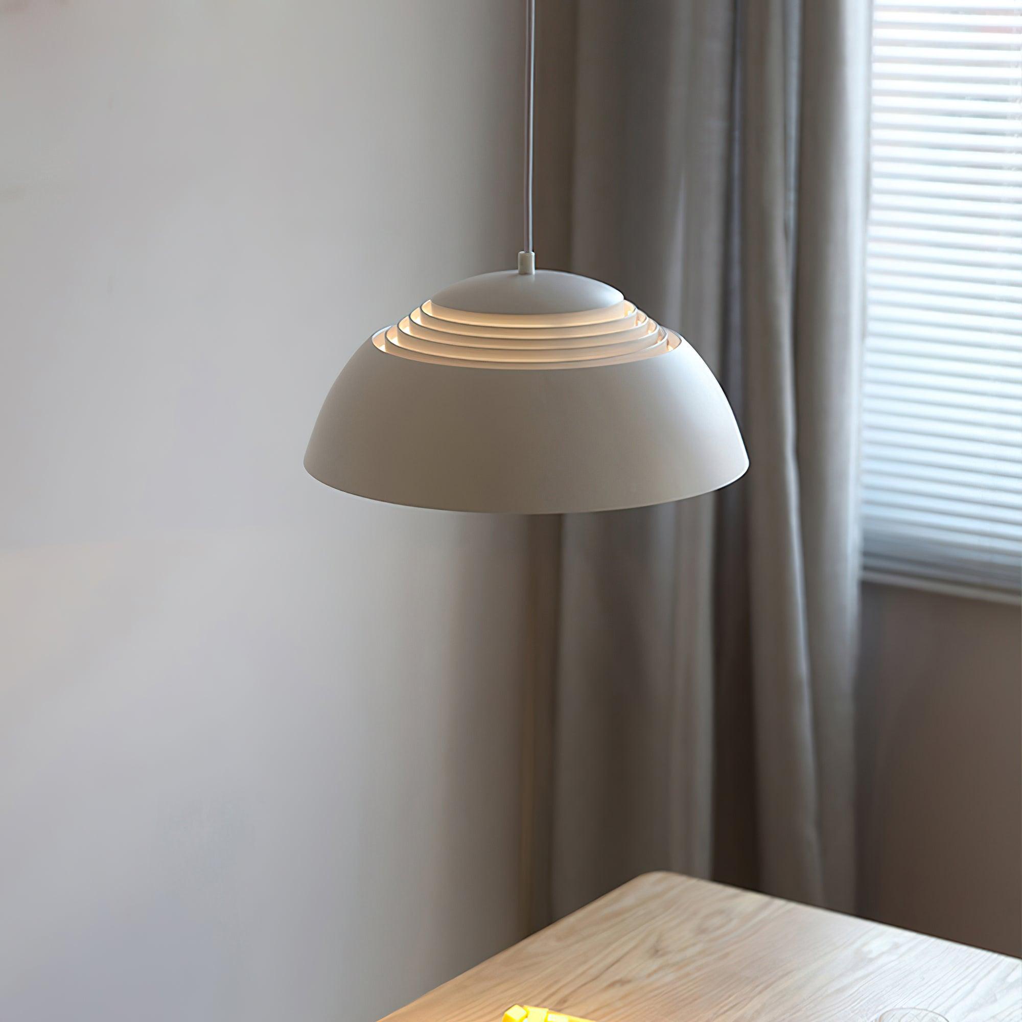 Large Bowl Wave Pendant Lamp 13.8