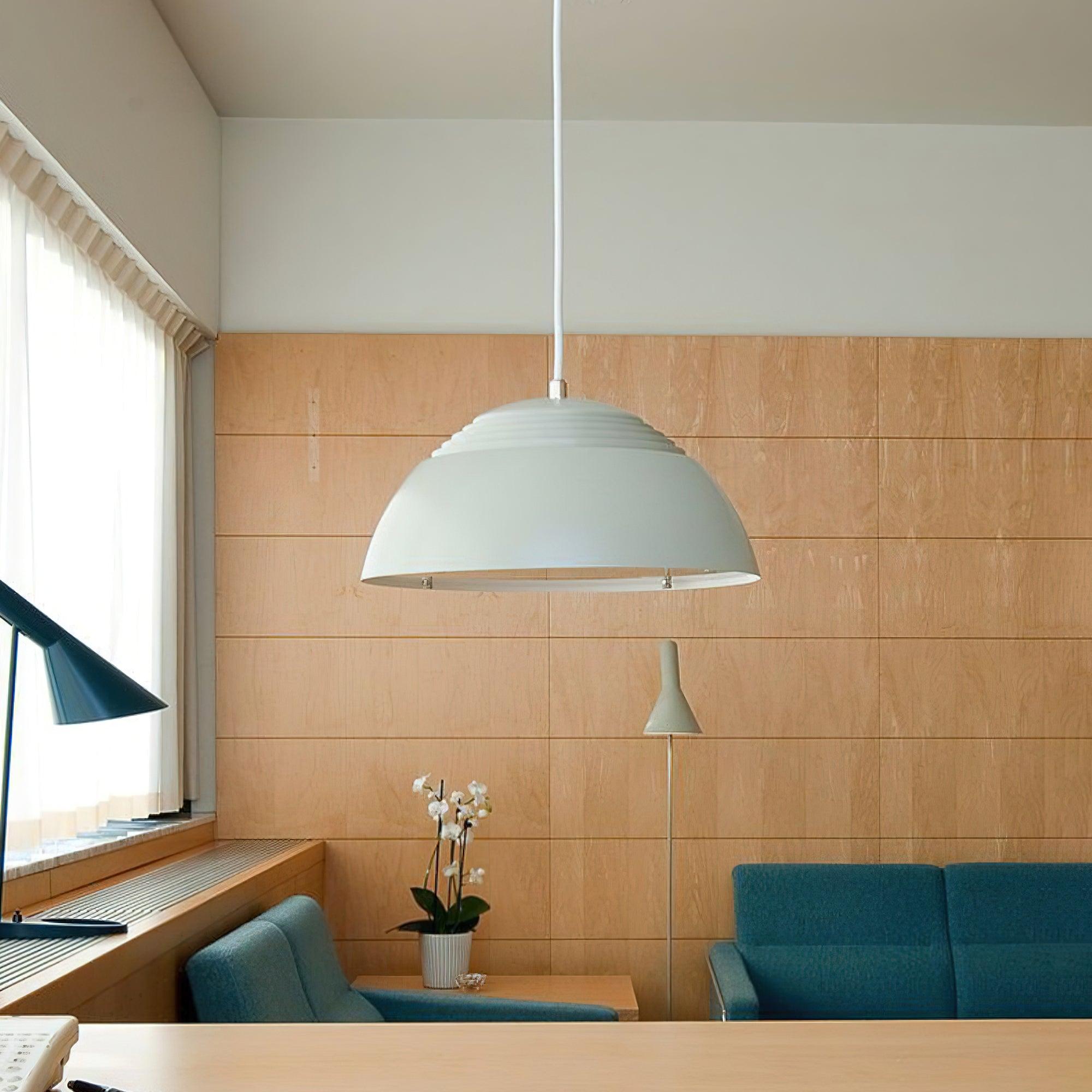Large Bowl Wave Pendant Lamp 13.8