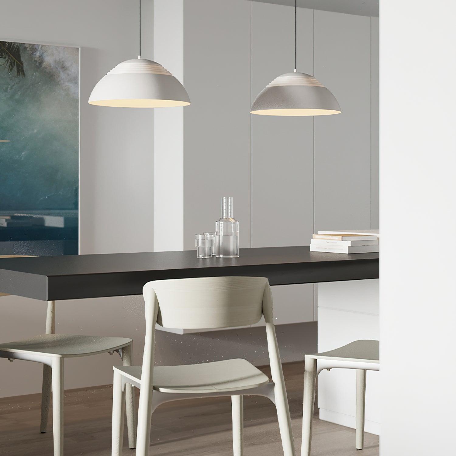 Large Bowl Wave Pendant Lamp 13.8