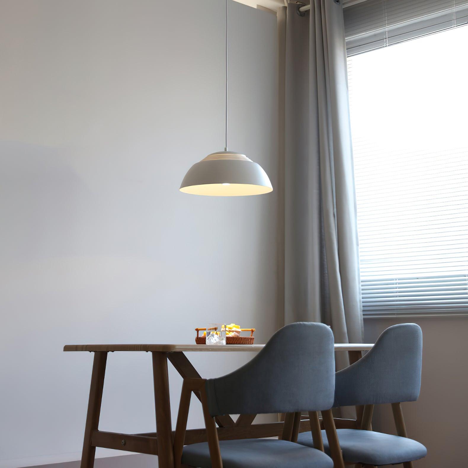Large Bowl Wave Pendant Lamp 13.8