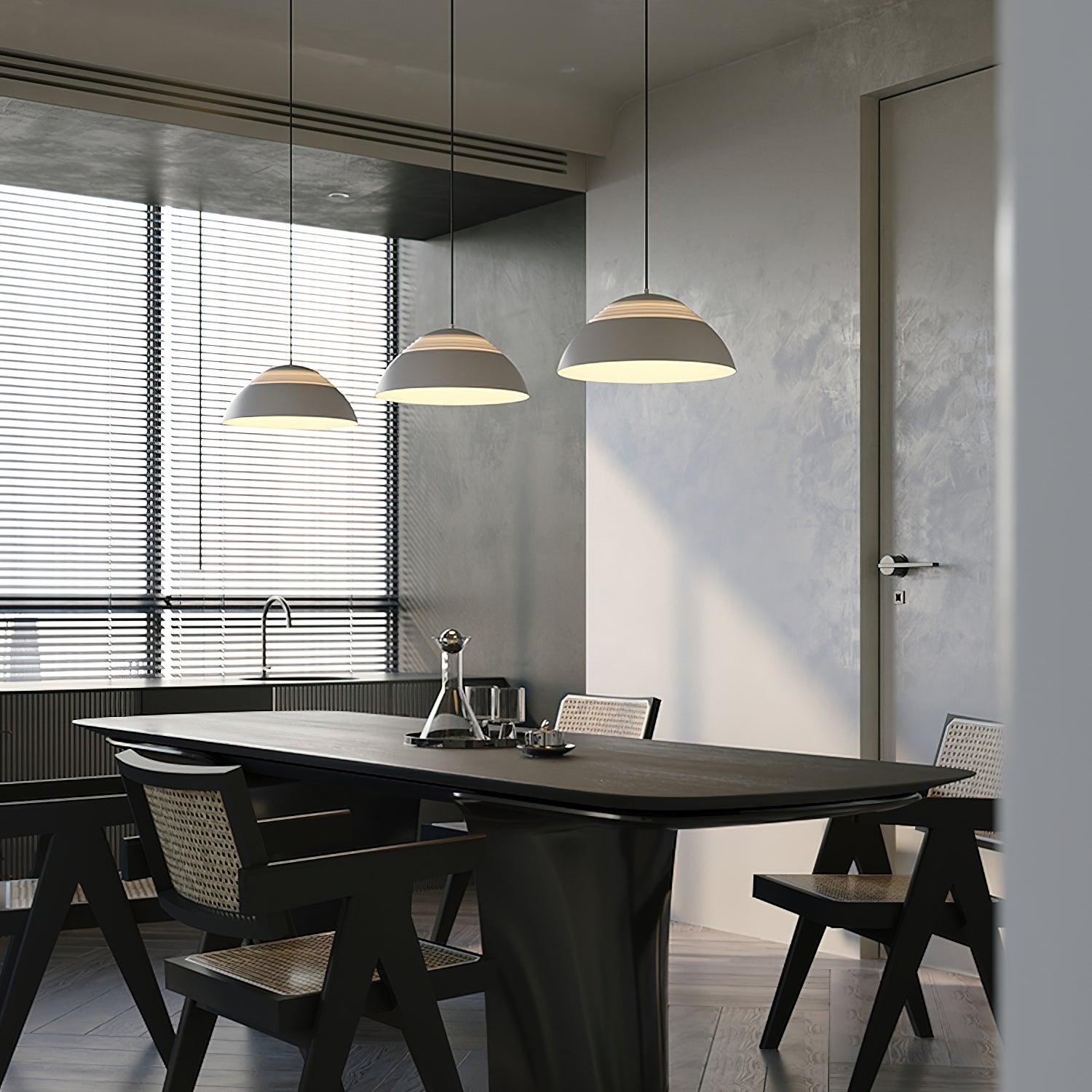Large Bowl Wave Pendant Lamp 13.8