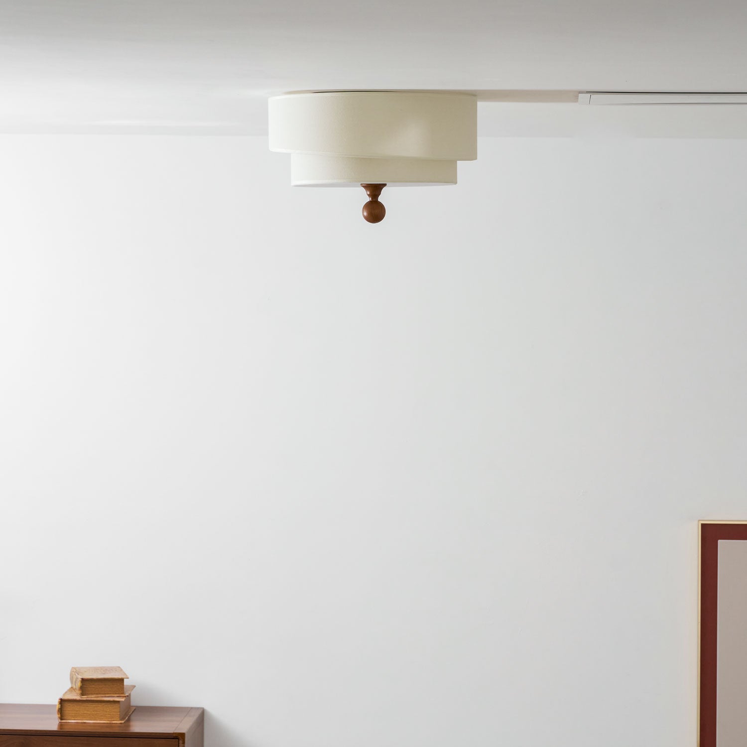 Layered Fabric Ceiling Light