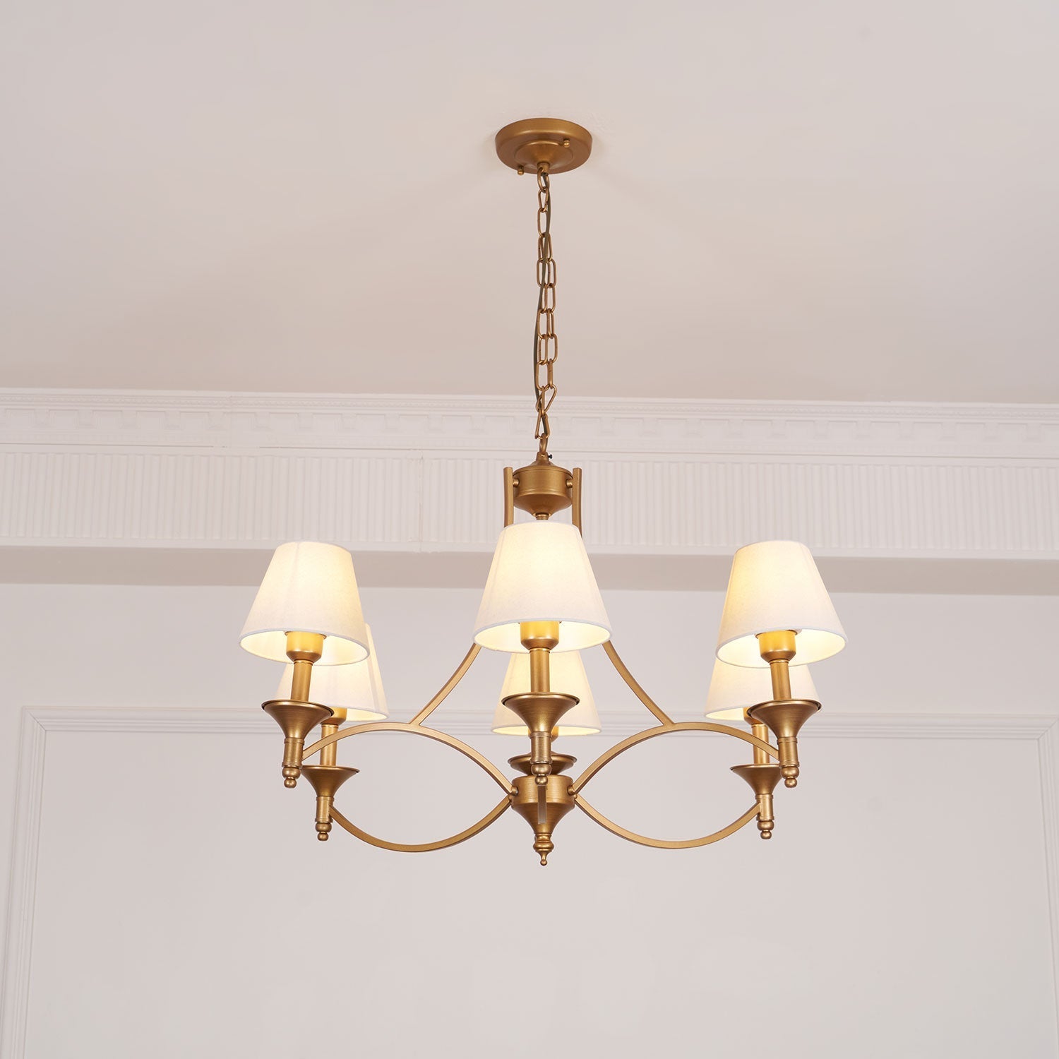 Lenore Aged Gold Chandelier