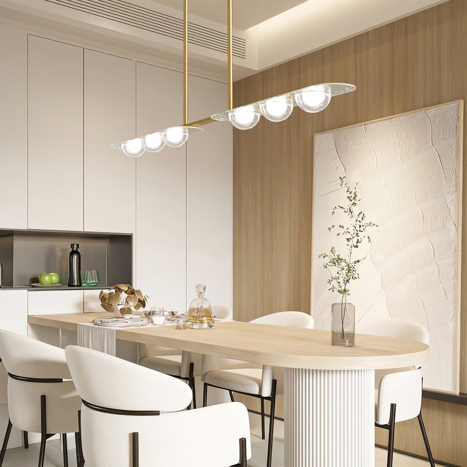 Chandelier detail image with finish, structure, and proportion visible