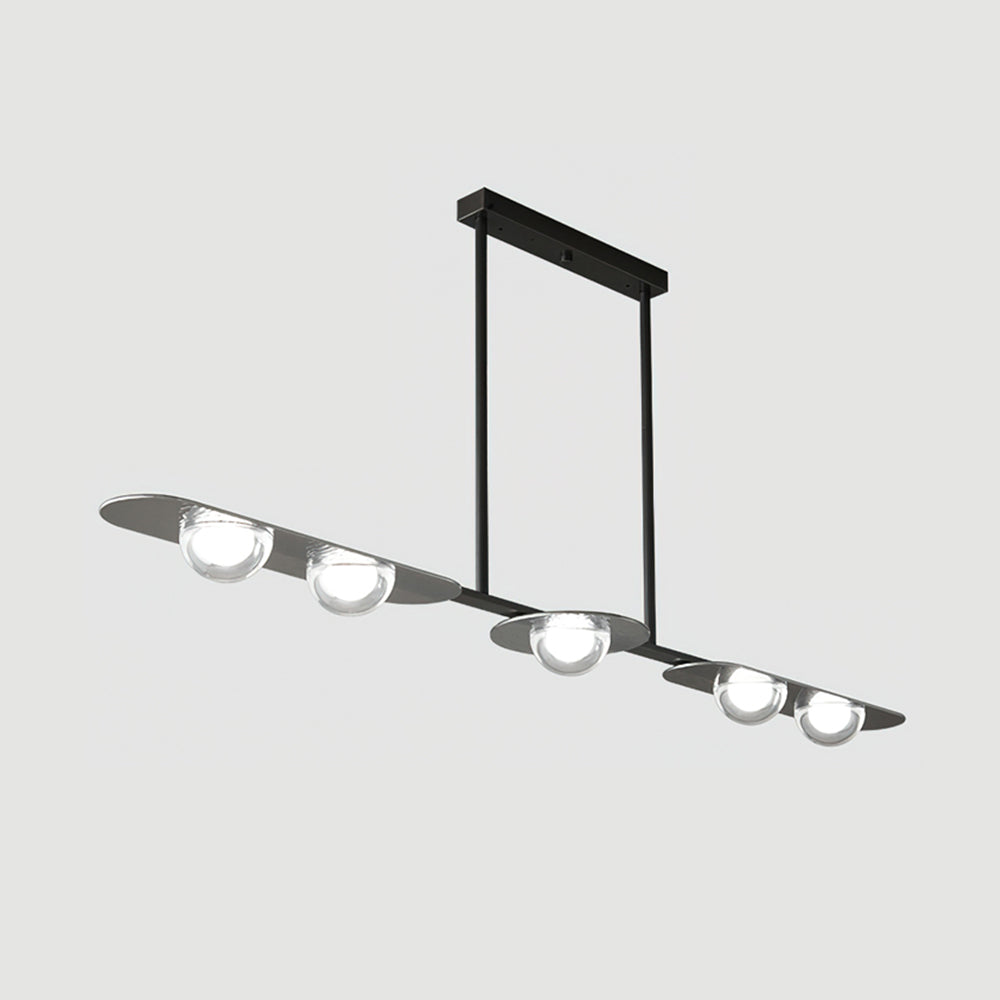 Close-up angle of Linear Elegance Pendant Lamp Chandelier showing form and material detail