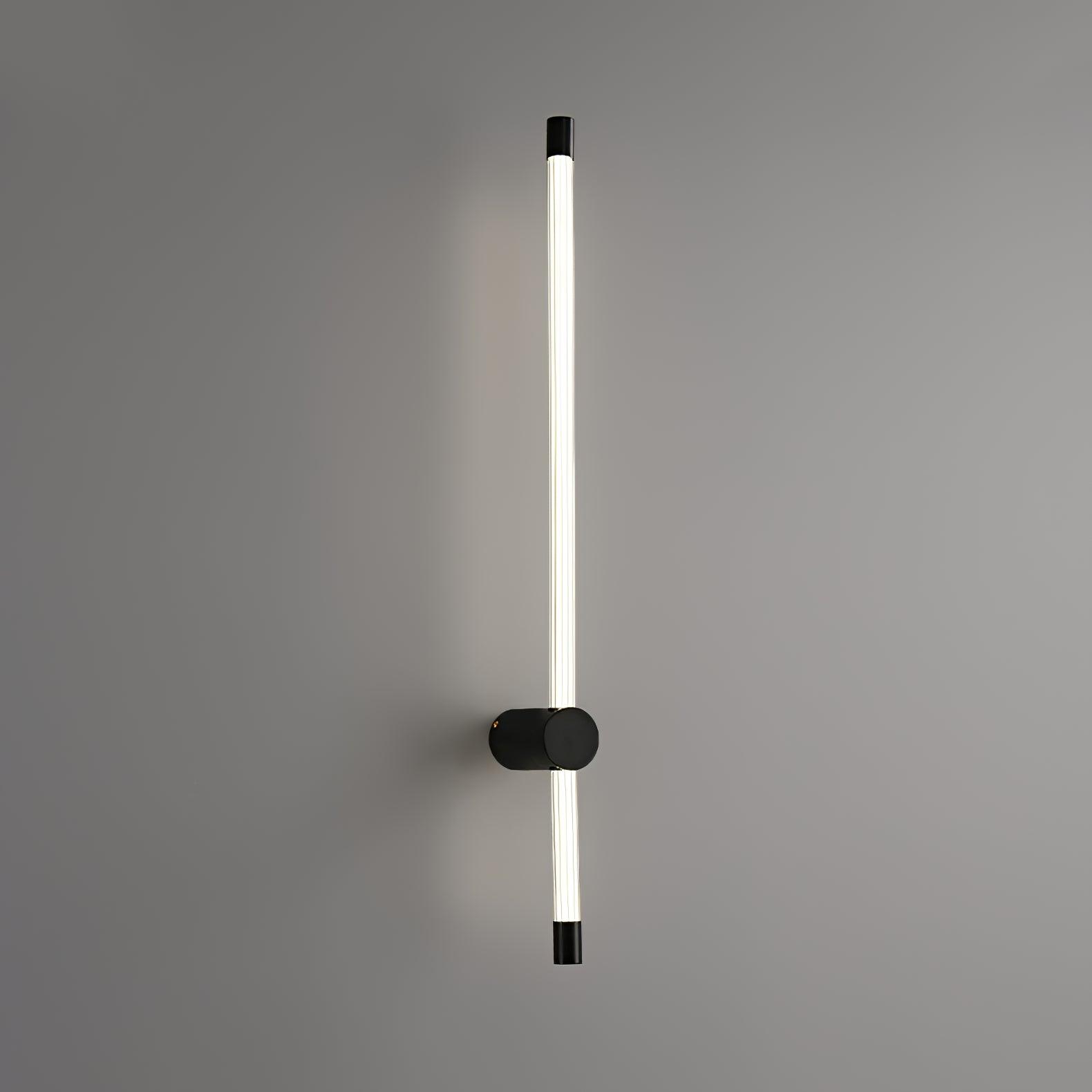 Linear LED Wall Light - Dia 6cm x H 65cm Brass, Hardwired Wall Sconce, detail 13