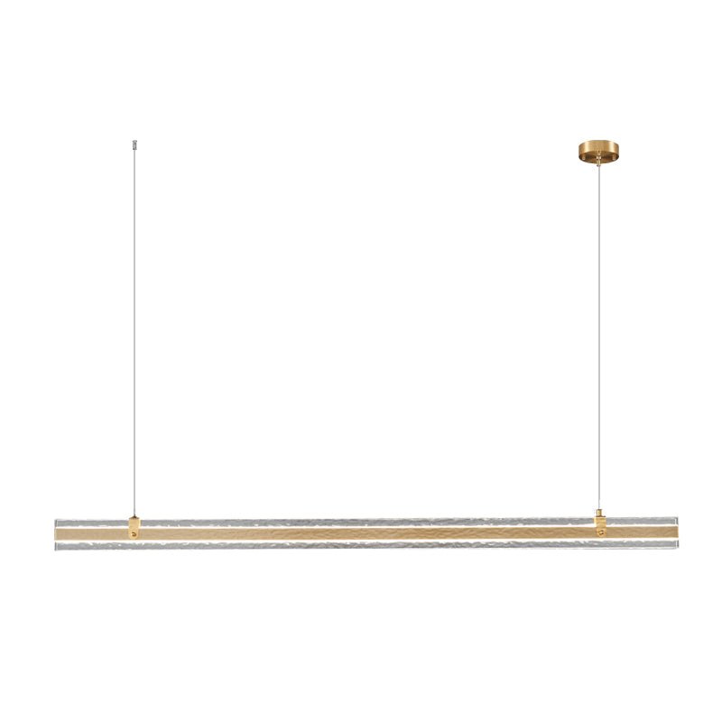 Linear Ribbon Island Hanging Light Pendant Light