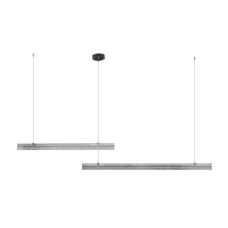 Linear Ribbon Island Hanging Light Pendant Light