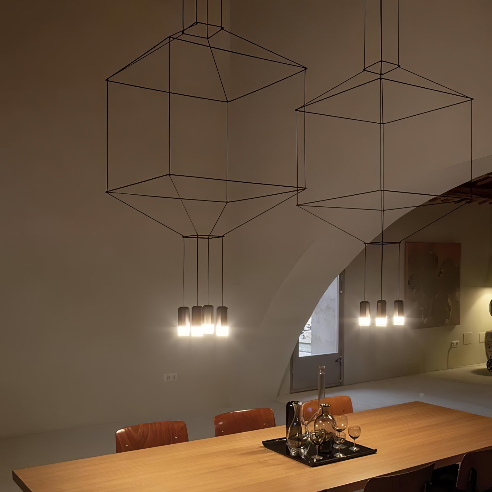 Geometric Lines Chandelier