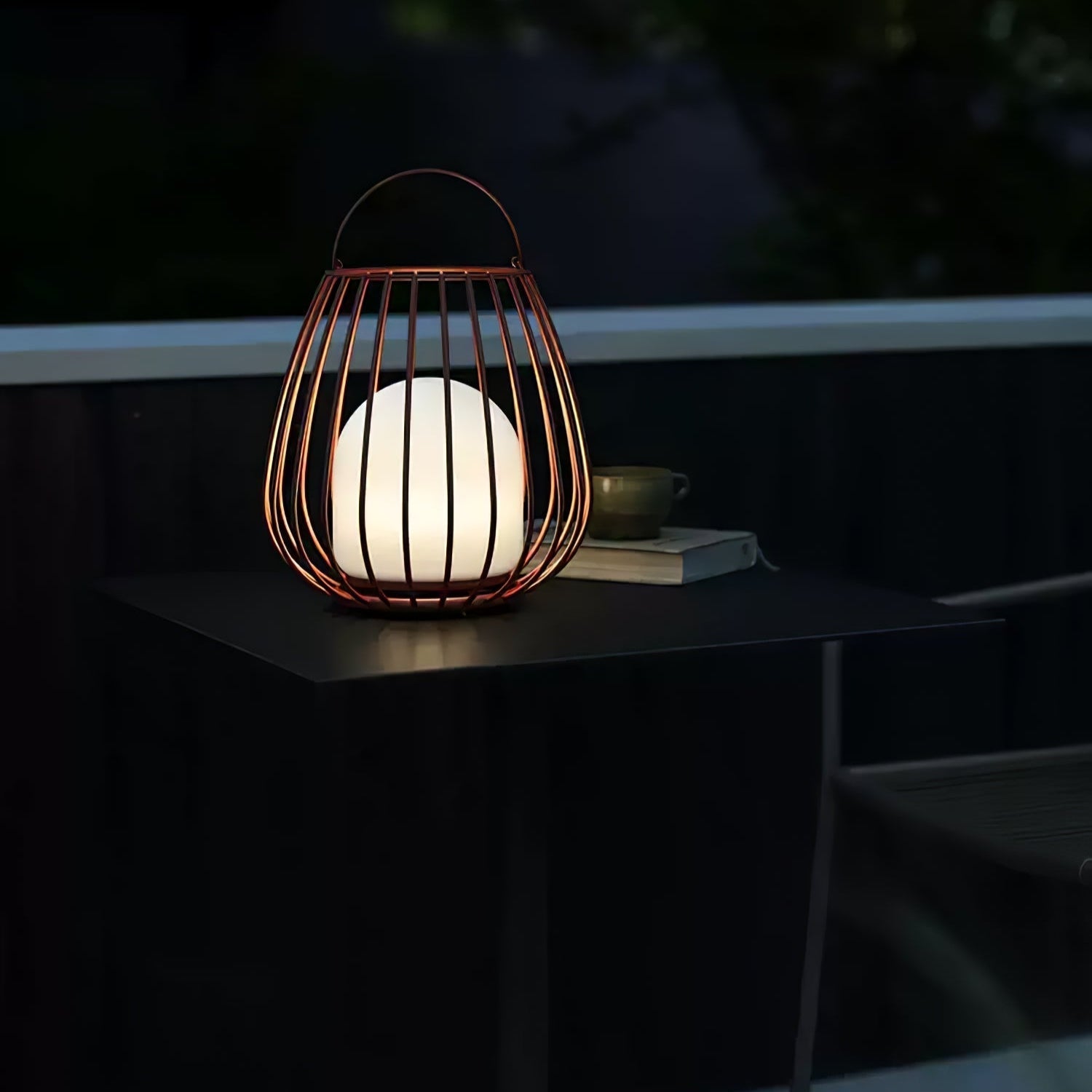 Liora Rechargeable Outdoor Lantern Light Table Lamp