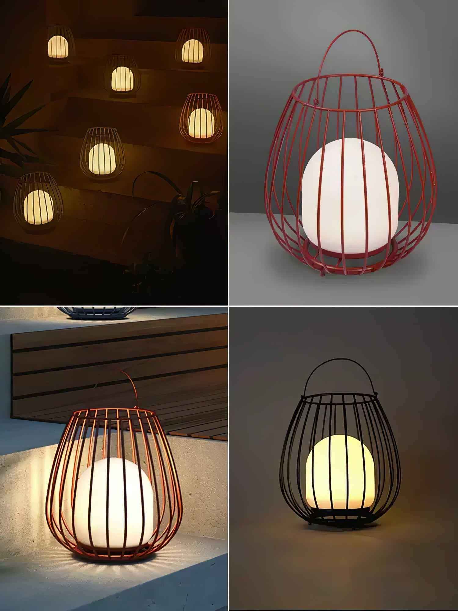Liora Rechargeable Outdoor Lantern Light Table Lamp