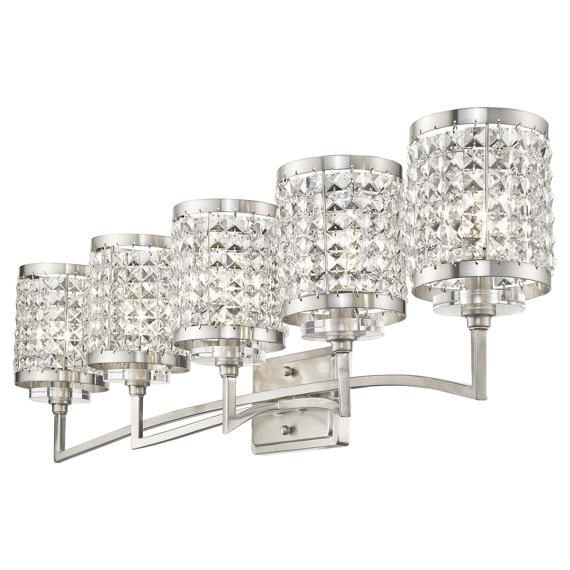 Grammercy 42 Inch 5 Light Bath Vanity Fixture, Bathroom Vanity Light, detail 11