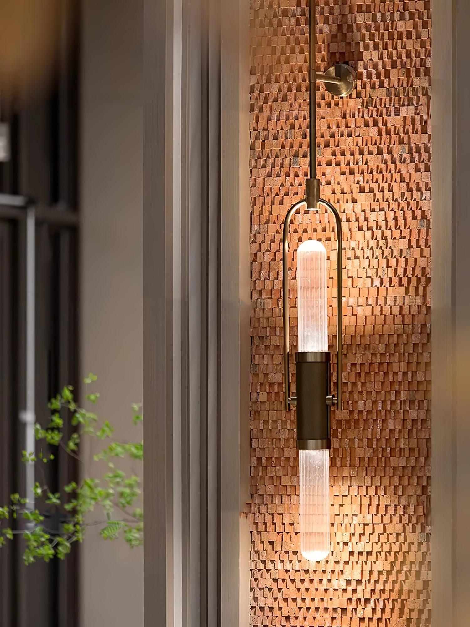 Long Arc Glass Wall Sconce
