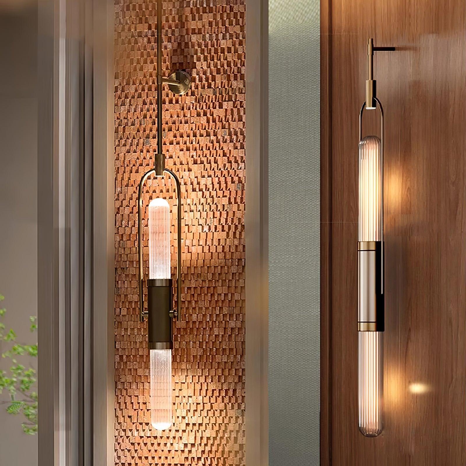 Long Arc Glass Wall Sconce