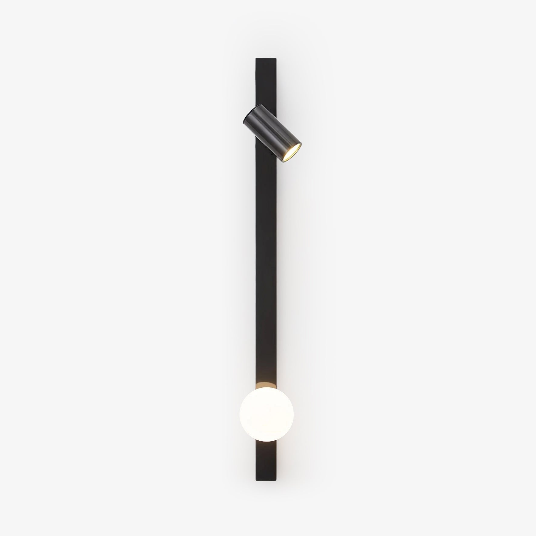 Long Arm Wall Light - W 3.9″ x H 31.5″ Brass, Bedroom Wall Sconce, detail 2