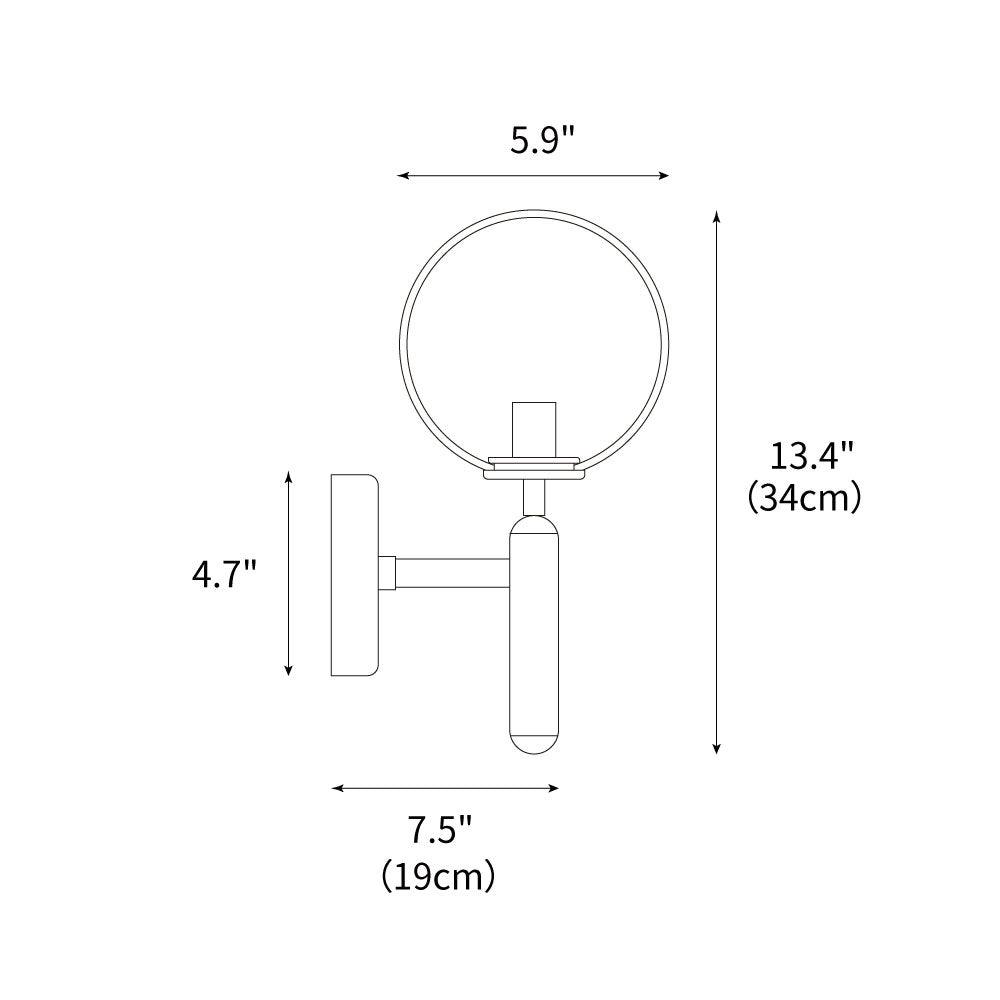 Luna Orb Wall Lamp 7.5