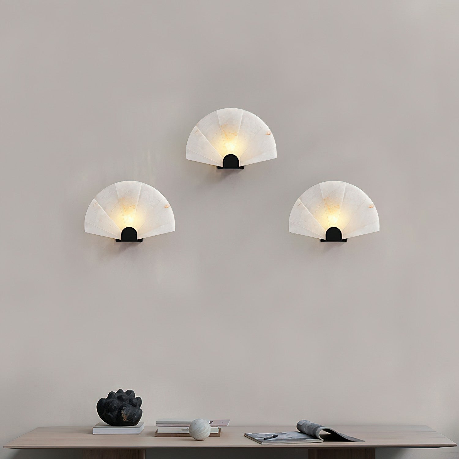 Luna Fan Wall Lamp 13.8