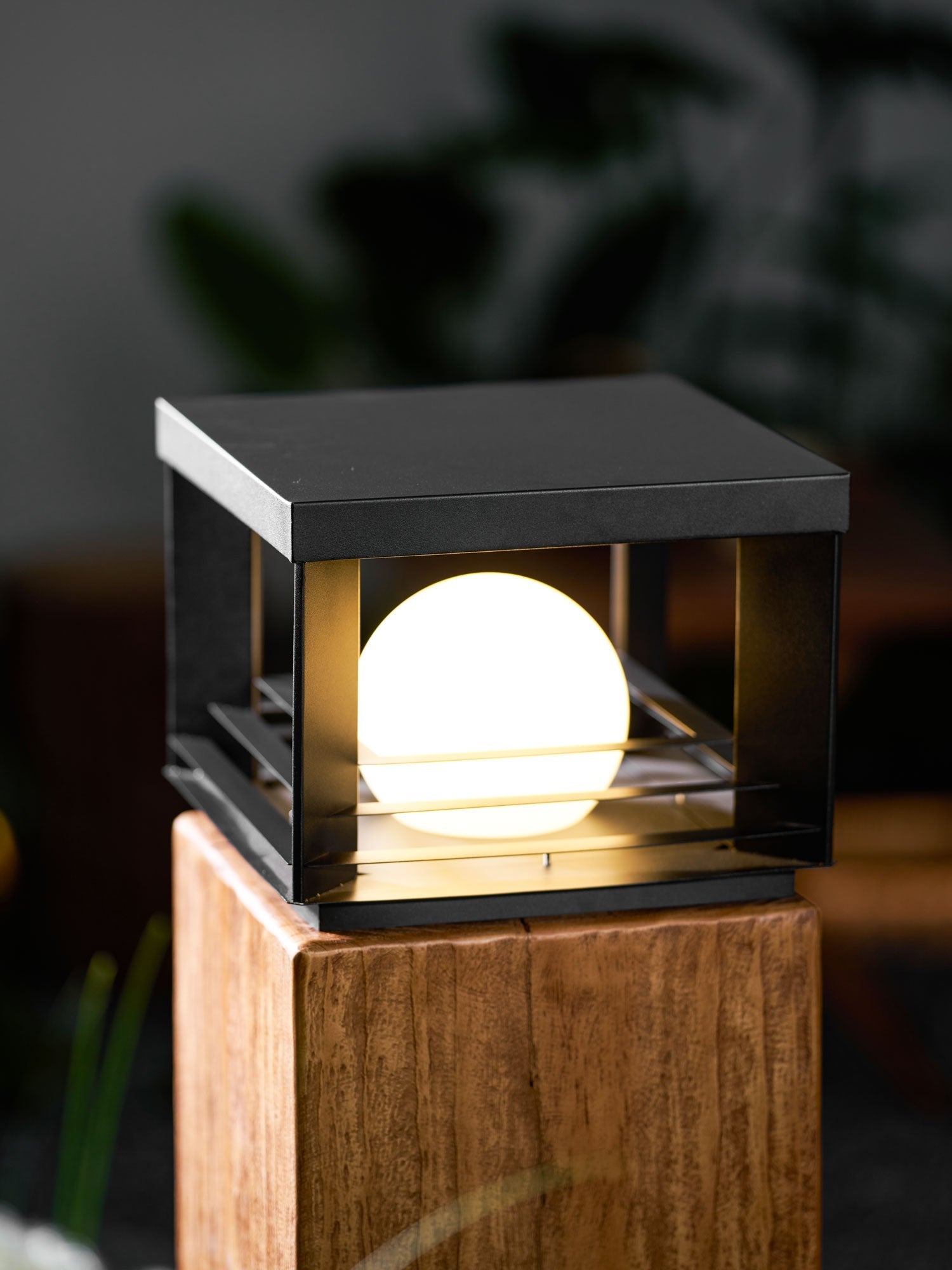 Lunar Crate Outdoor Floor Lamp