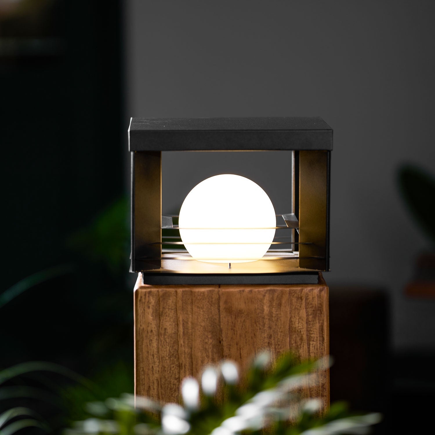 Lunar Crate Outdoor Floor Lamp