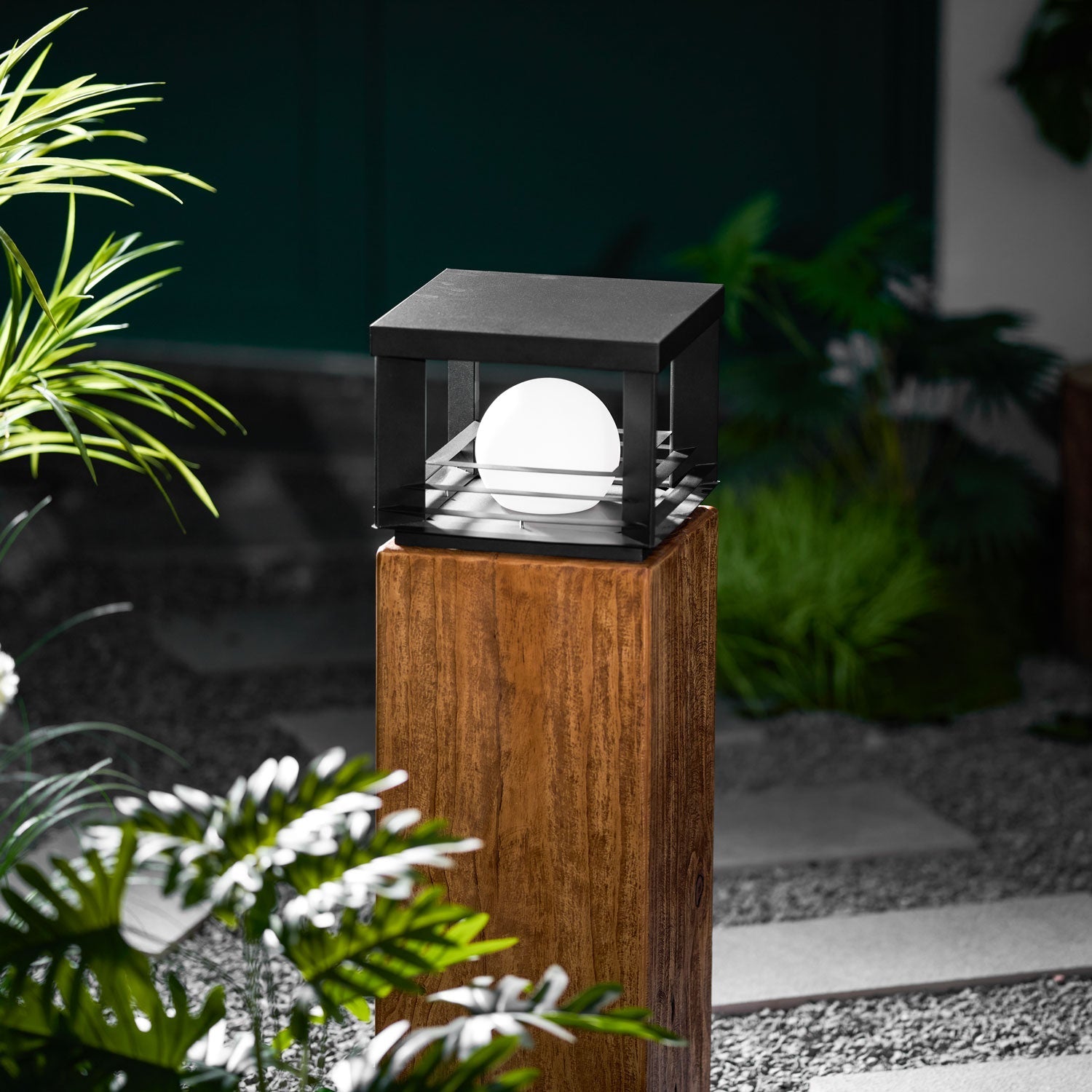 Lunar Crate Outdoor Floor Lamp
