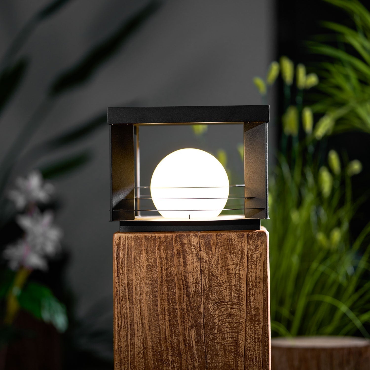 Lunar Crate Outdoor Floor Lamp