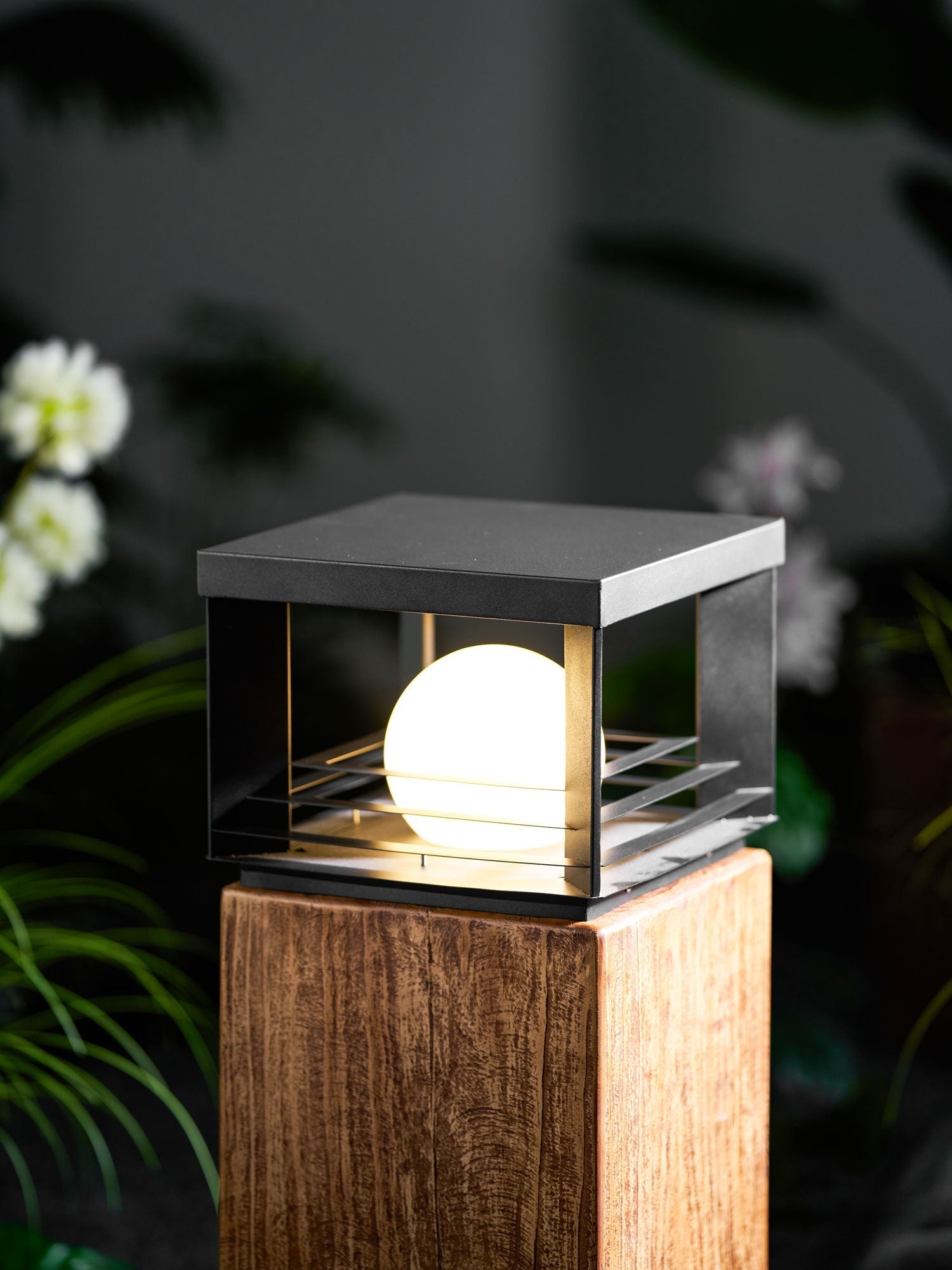 Lunar Crate Outdoor Floor Lamp