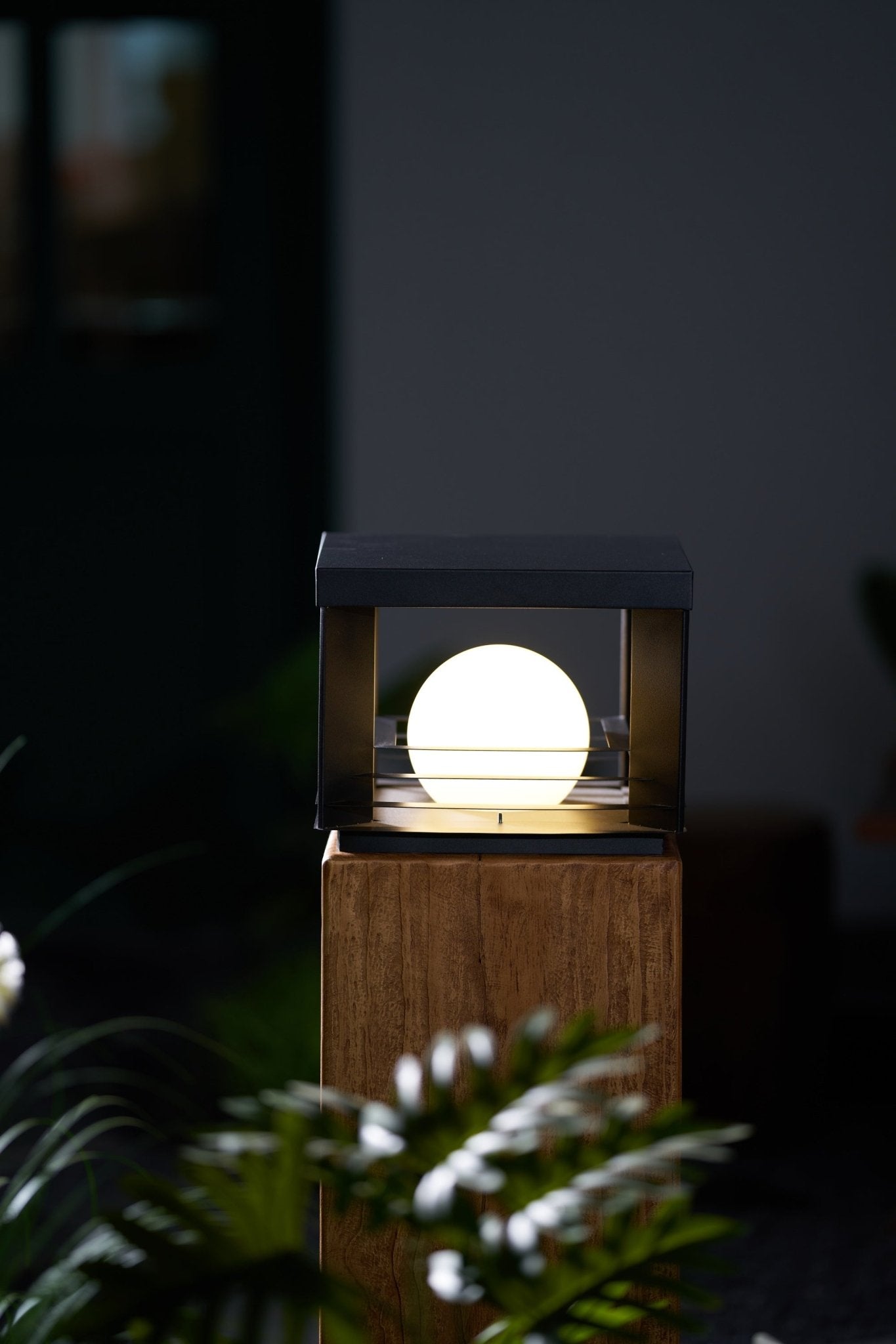 Lunar Crate Outdoor Floor Lamp